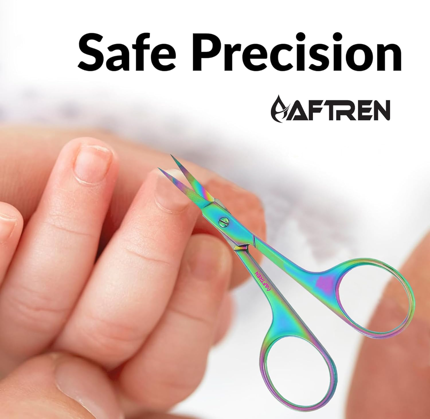Professional Stainless Steel Cuticle Scissors, Eyebrow Scissors, Eyelashes and Moustache Scissors, Manicure Scissors and Nail Scissors for Kids for Men, Women and Girls image number 3