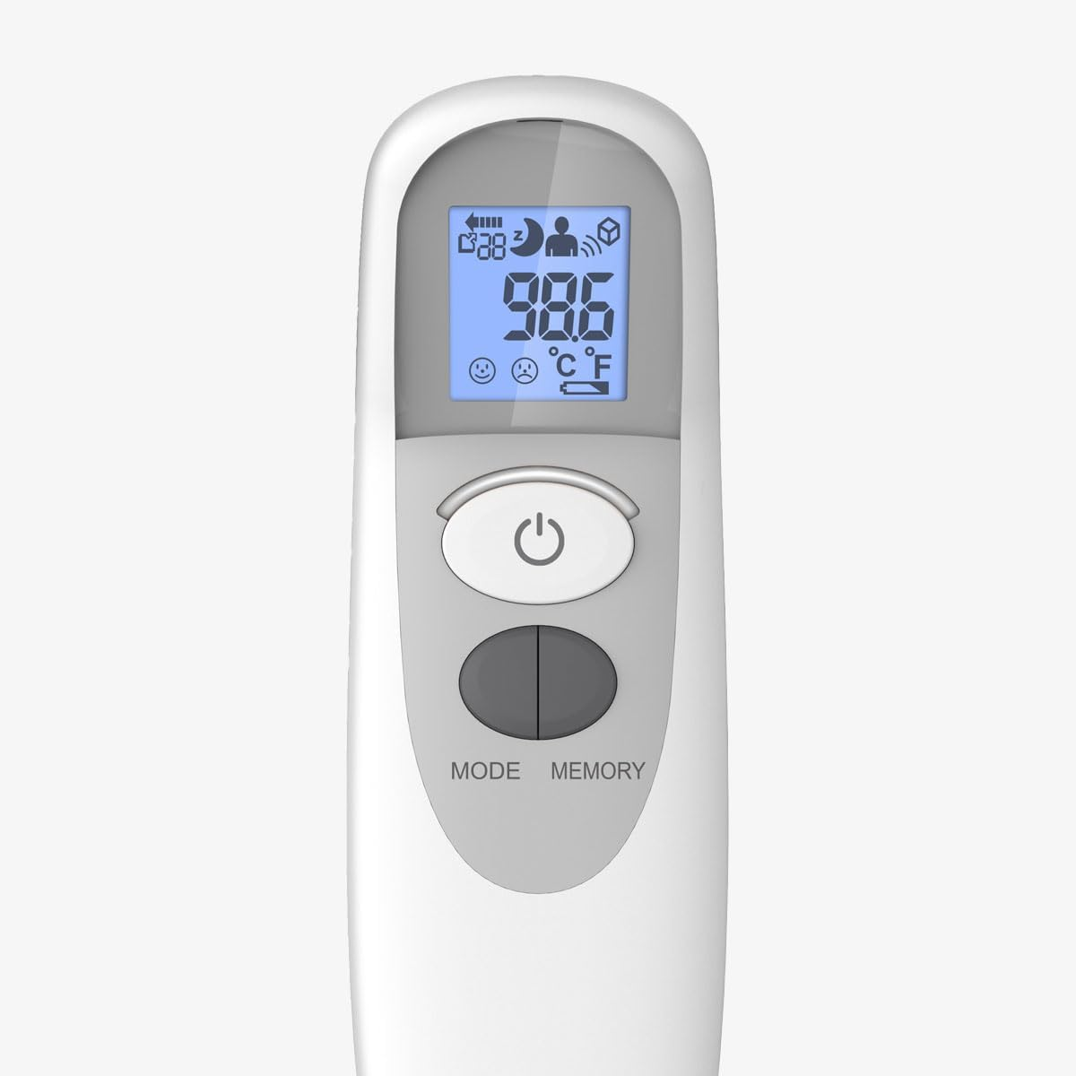Mother&rsquo;S Choice Touch-Free Forehead Thermometer: Fast 1-Second Accurate Reading with Fever Alert, Night Mode - Suitable for Babies, Children, and Adults, Measures Forehead, Food & Water Temperature