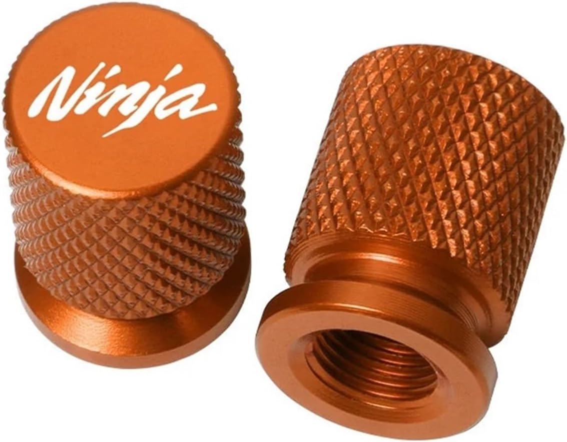Jininshengxindianzi Compatible with Kawasaki Ninja 400 650 300 250 250R ZX14R ZX10R ZX6R Accessories Motorcycle CNC Aluminum Tire Valve Air Port Stem Cover Caps (Color : Black) image number 4