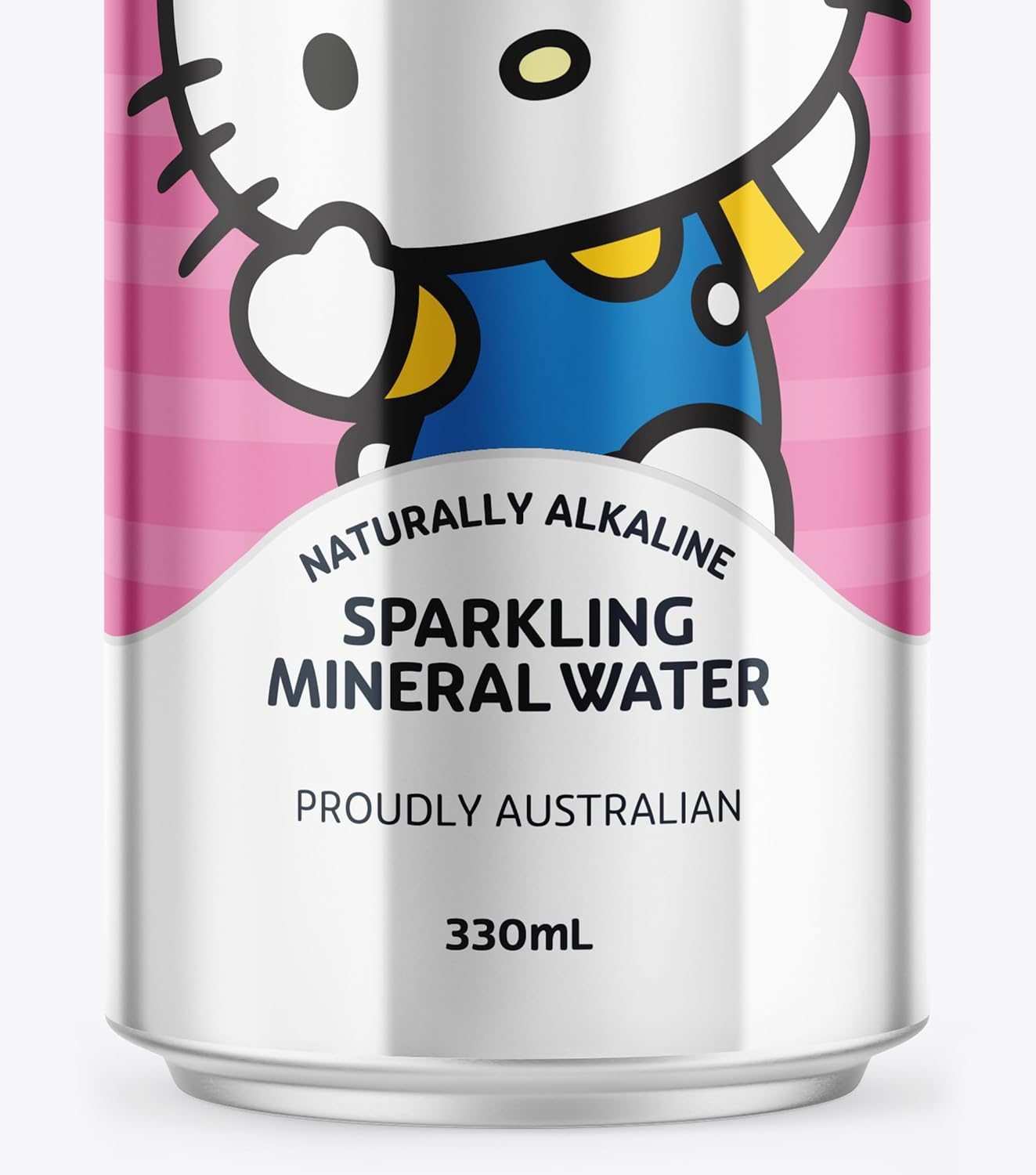 Rippl Hello Kitty Canned Sparkling Mineral Water, 330 Ml, 24 Pack