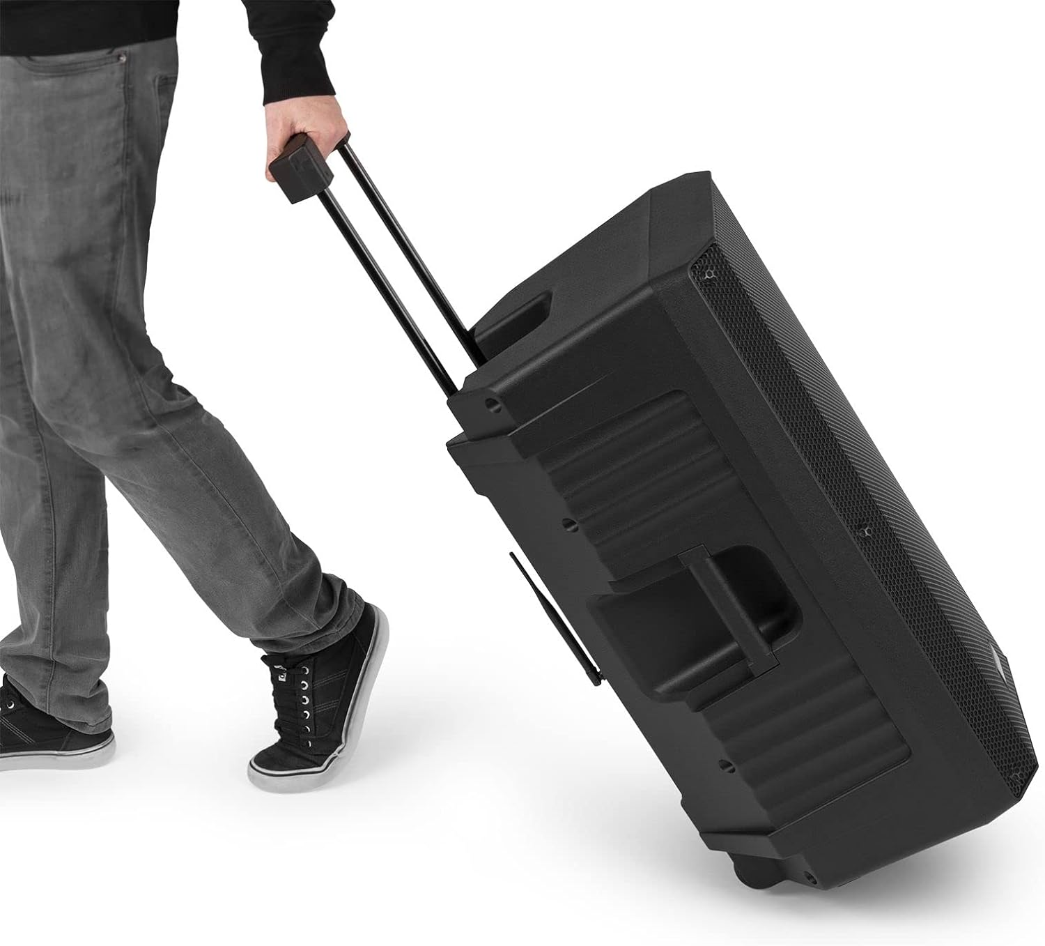 Vonyx VSA700-BP 15" Portable PA Active Speaker System, Big Bluetooth Speaker with Battery, Wireless Handheld and Headset Bodypack Microphones, Powered PA Speaker, Rechargeable Battery - 1000W image number 5