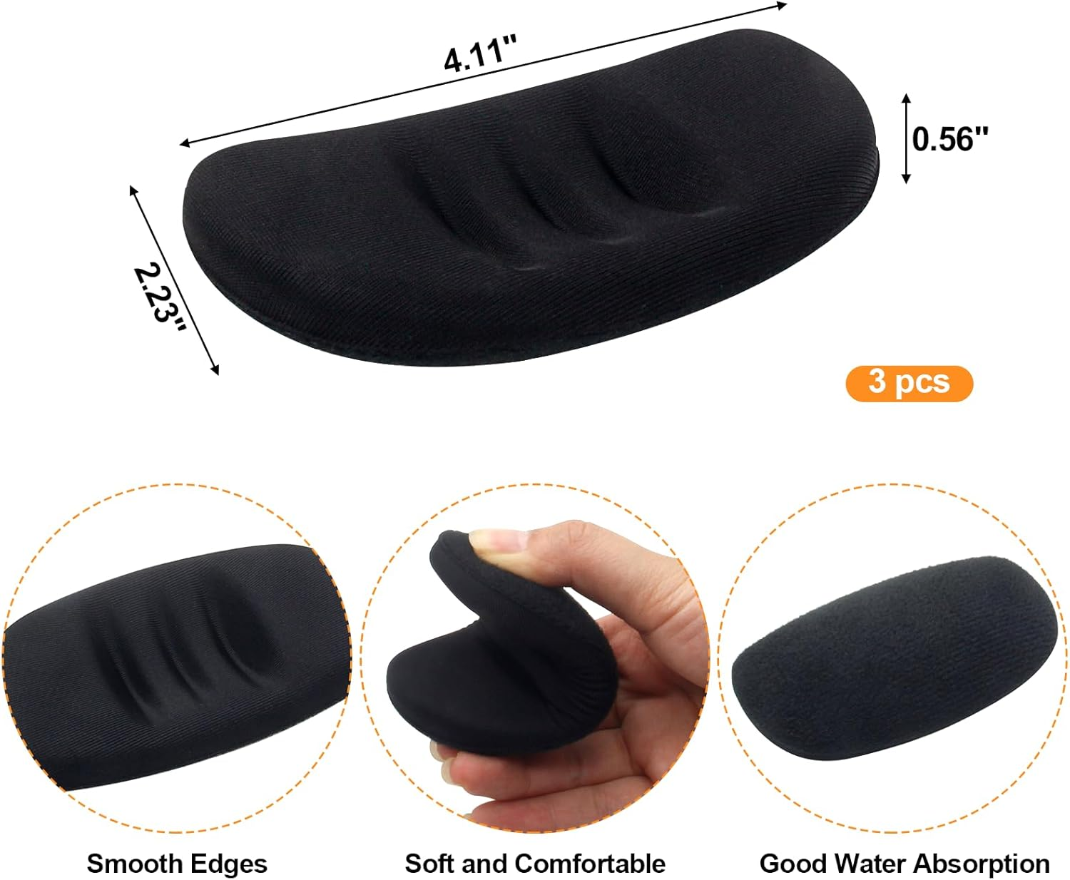 1/2/3/8 Pcs Softball Fielder'S Facemask Chin Cup, Durable and Maximum Protection Catchers Mask Replacement Chin Pad, Baseball Softball Helmet Padding for Softball Fielder'S Mask Men Women Teensm image number 5