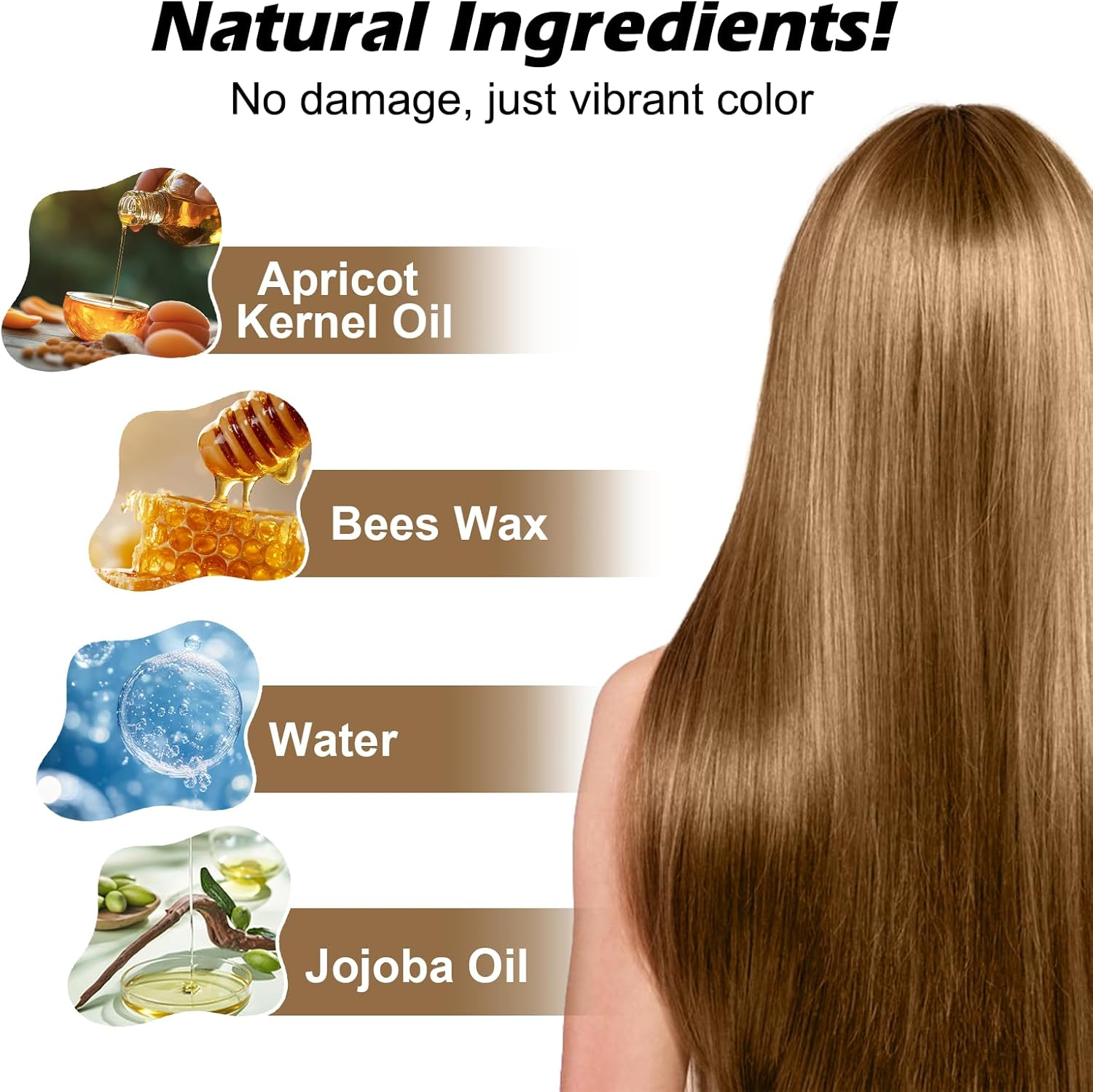 Lonstin Brown Hair Wax 100G &ndash; Temporary Hair Colour for Kids & Adults, Washable Non-Sticky Hair Dye Cream, Easy to Apply, Styling Clay for Cosplay, Festivals, Halloween, Daily Use, Dark Hair image number 3