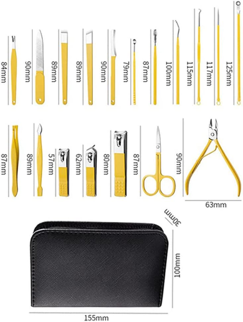 9/12/16/18Pcs/Set Professional Manicure Pedicure Set for Nail Tips Cutter Stainless Steel Nail Clipper Tools Kit for Nail Art,9Pcs - 16Pcs image number 4