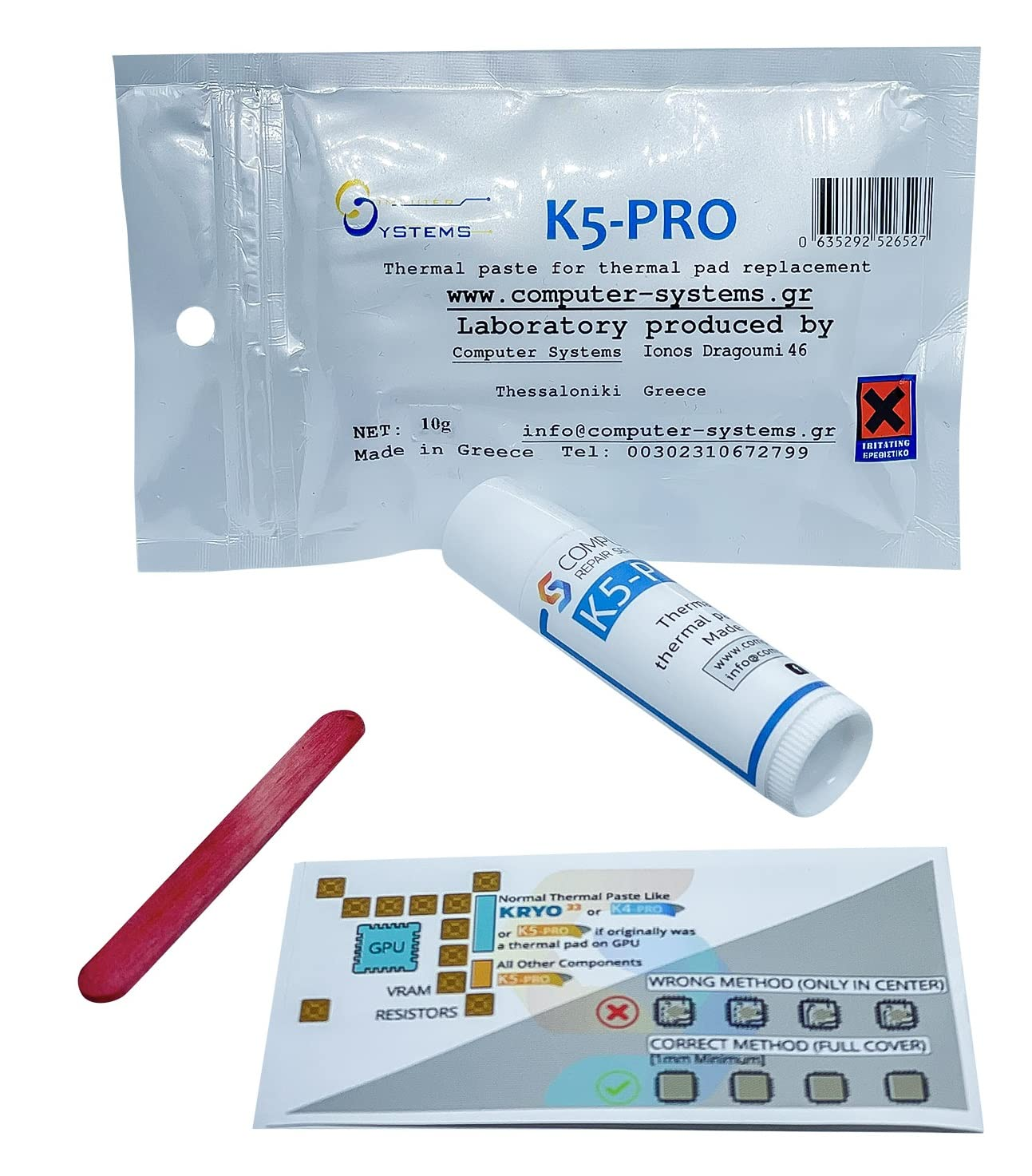 K5 PRO 10G Viscous Thermal Paste for Thermal Pad Replacement Liquid Thermal Pad Putty Compatible with Apple Imac, Asus ROG, Acer Nitro, MSI Laptops, RTX 3080, 2080TI, 3090, PS4, Nintendo Switch, CSGR image number 6