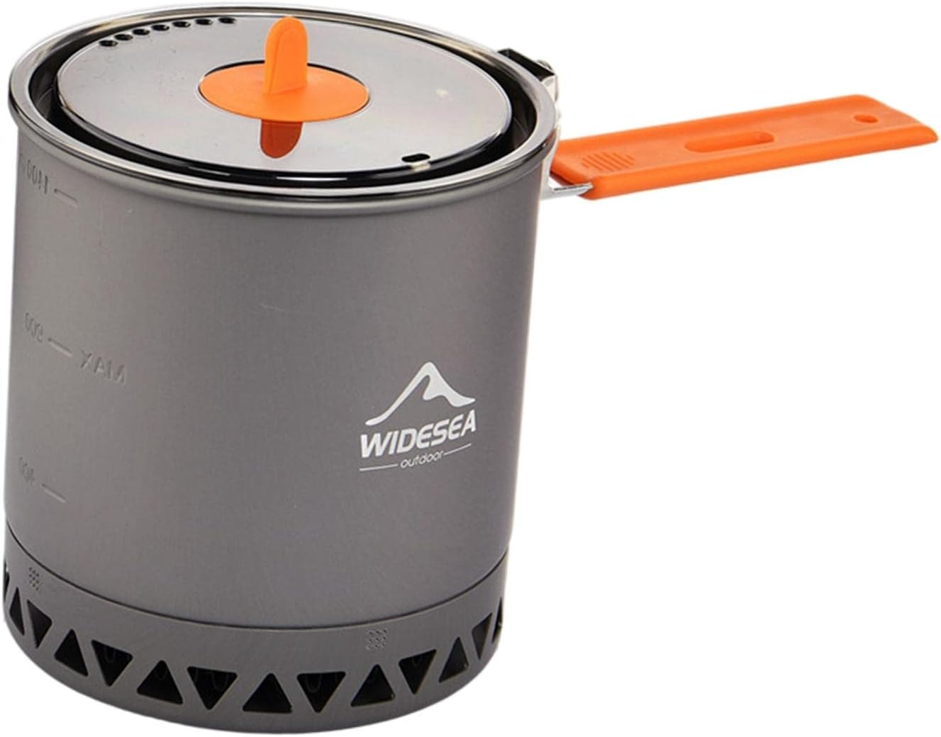 Camping Pot with Foldable Handle, Hard Aluminum Pot, 1.6 Liter, Easy to Clean, Camping Cookwear for Hiking Backpacking image number 1