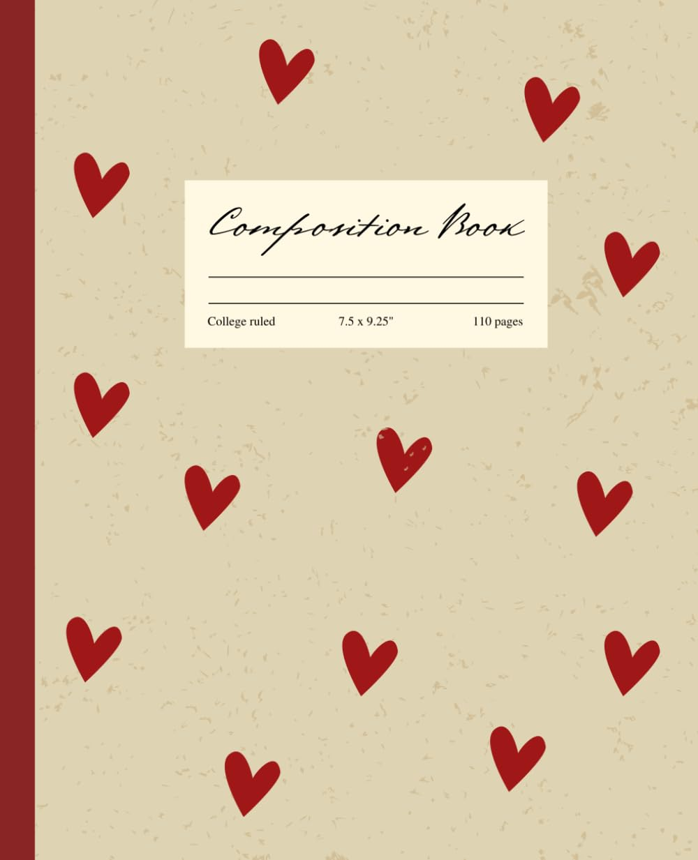 Coquette Aesthetic Notebook - Composition Book College Ruled - Coquette Aesthetic School Supplies