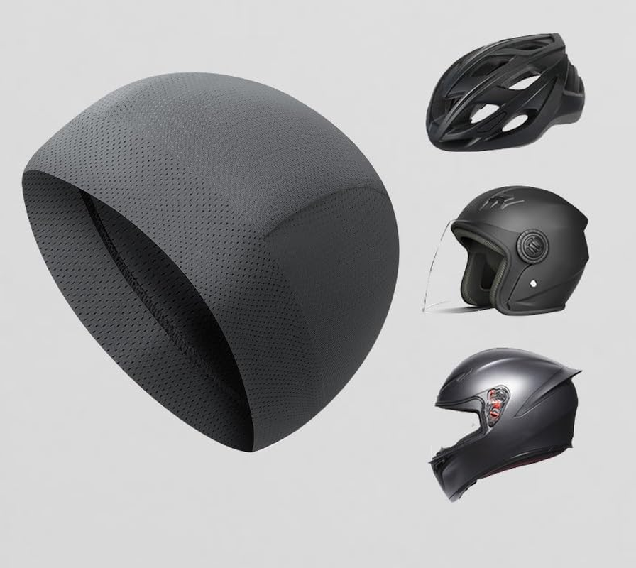 Cap for Men Women Windproof and Sunscreen Sports Hat Cycling Bike Head Wrap Hard Hat Durags- Fits under Helmets image number 1