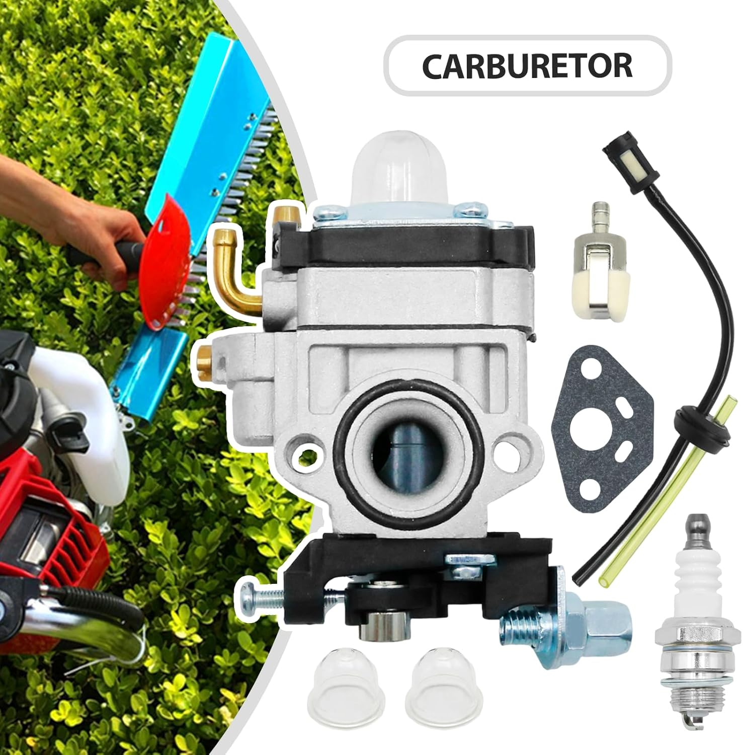 SYOWADA 16100-Z0H-053 16100-Z0H-825 Carburetor Kit, Replacement for Honda GX25 GX35, Replacement for Honda UMK425 ULT425 UMS425 Trimmer Lawn Mower