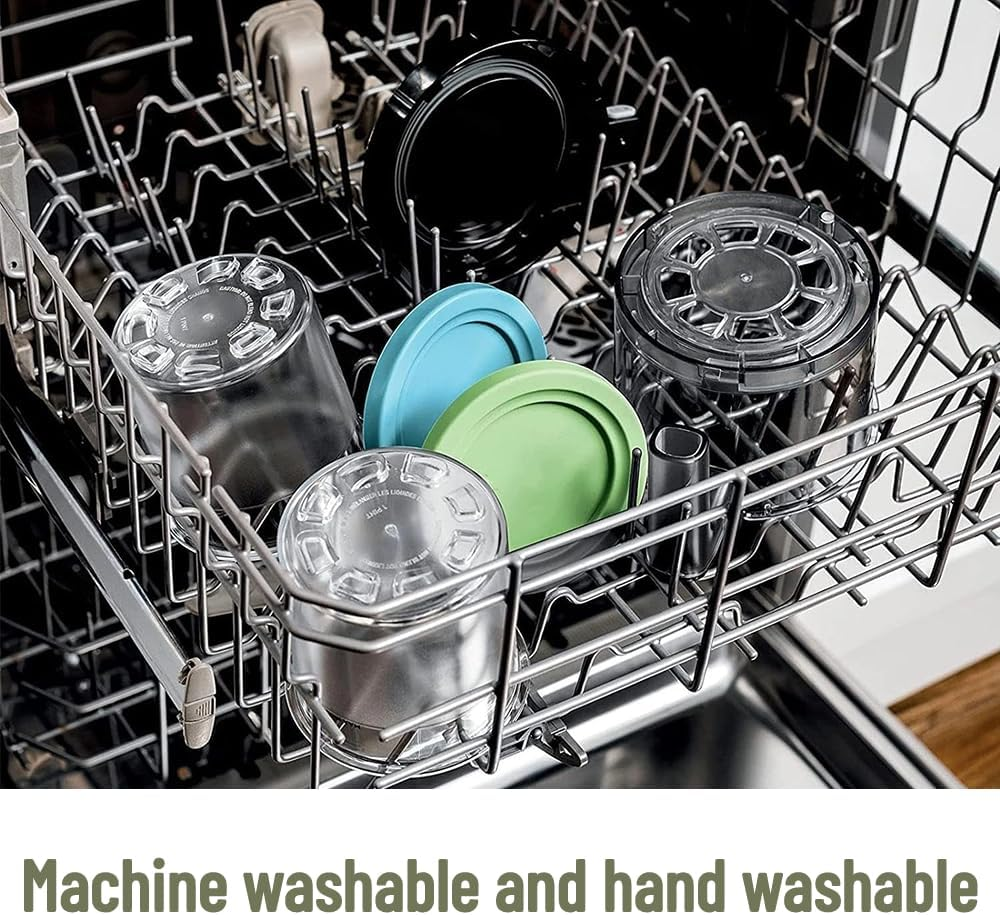 1 Tube Creami Pints and Lids Compatible with Ninja Creami NC300,NC301,CN305A,CN301CO,NC299AMZ Seris,Ice Cream Containers, Extra Cups Replacement (Blue)