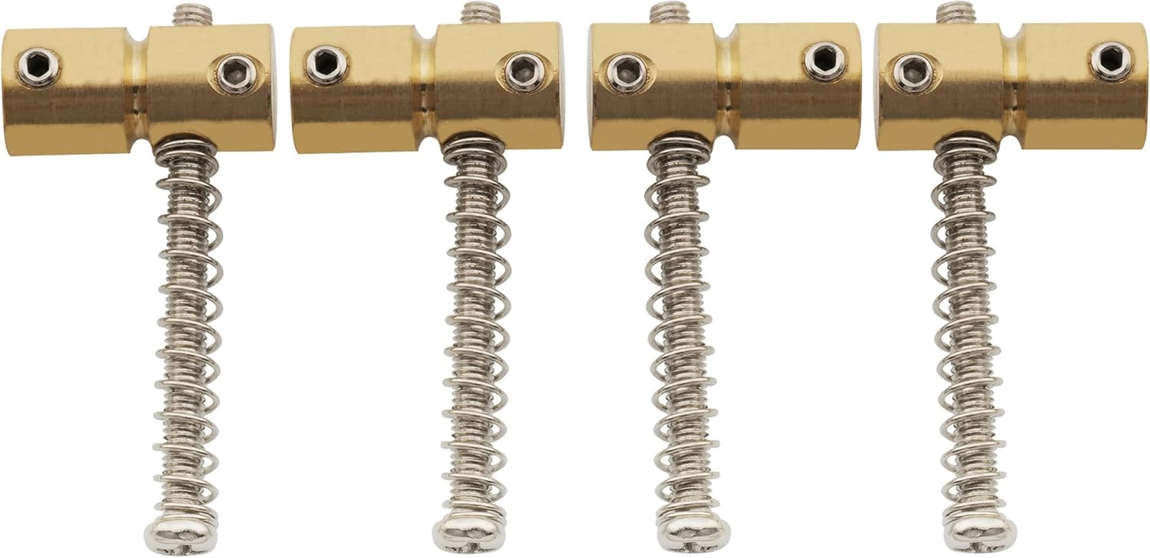 Musiclily Pro 57Mm Brass Bass Bridge Saddle Set for 4 String Precision Jazz Bass (4 Pieces) image number 5