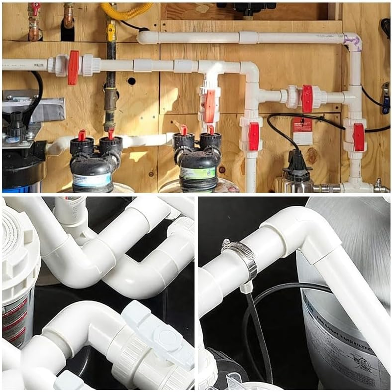 10 Pcs 90 Degree PVC Pipe Fittings 25Mm, Sliding Elbow Coupling Connector Water Pipe Sleeve Connector for PVC Pipe Corner Connection, White