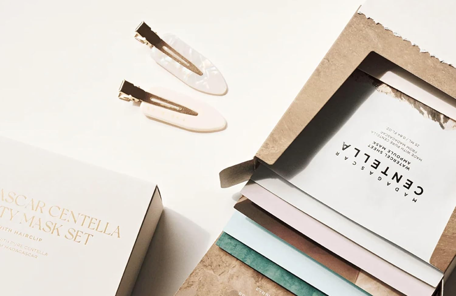 SKIN1004 Madagascar Centella Variety Mask Set | 6 Mask + Hair Clip image number 2