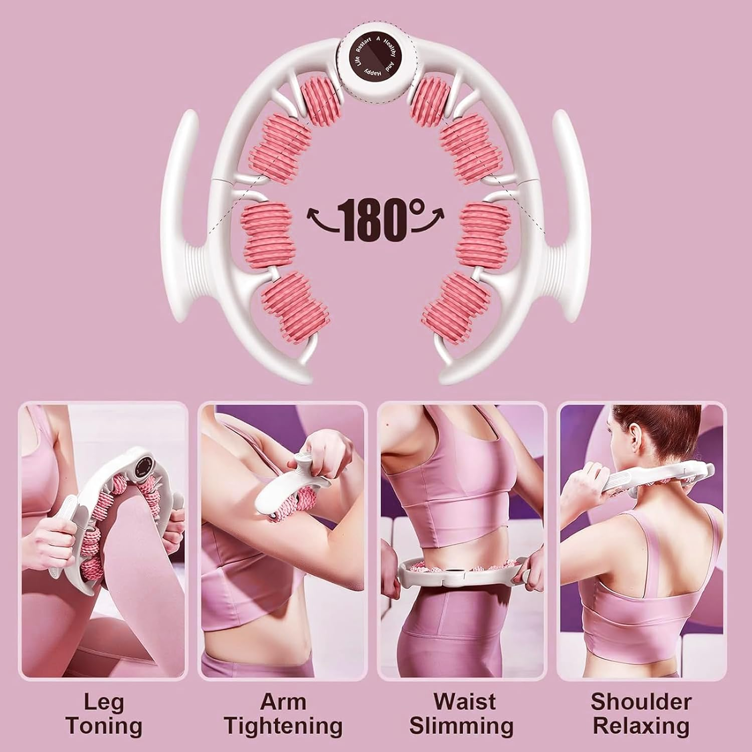 Anti Cellulite Massager Roller Machine, Lymphatic Drainage Massager for Thighs, Legs & Buttocks, Leg Roller Fascia Massage Tool for Lymphatic Drainage & Deep Tissue Therapy, Muscle Relaxation image number 4