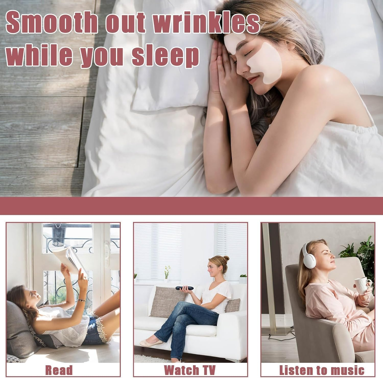 11Pcs Face Wrinkle Patches,Neck & Forehead Wrinkle Patches,Silicone Face Patches anti Wrinkle Patches to Reduce Fine Wrinkles,Reusable Skin Lines Prevention Wrinkle Pad for Women and Men image number 5