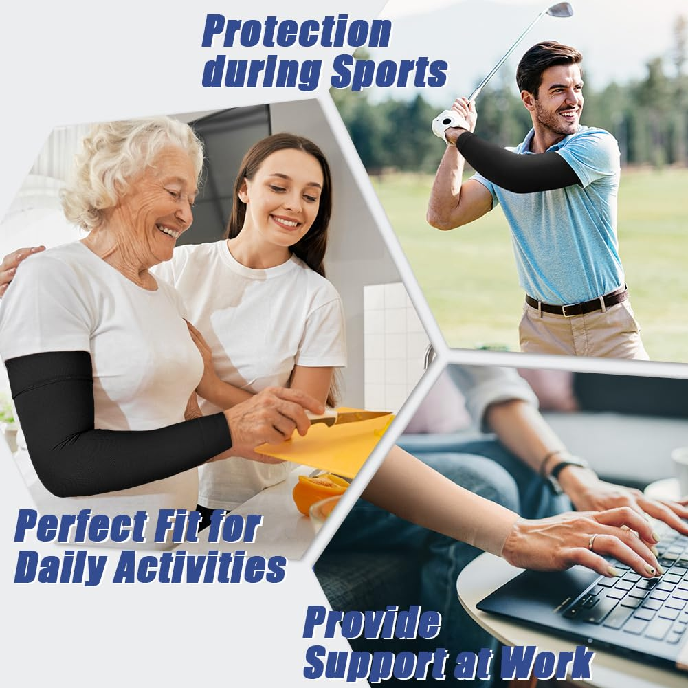 Beister Lymphedema Medical Compression Arm Sleeve with Gauntlet for Men & Women (Single), 20-30 Mmhg Full Arm Support image number 2