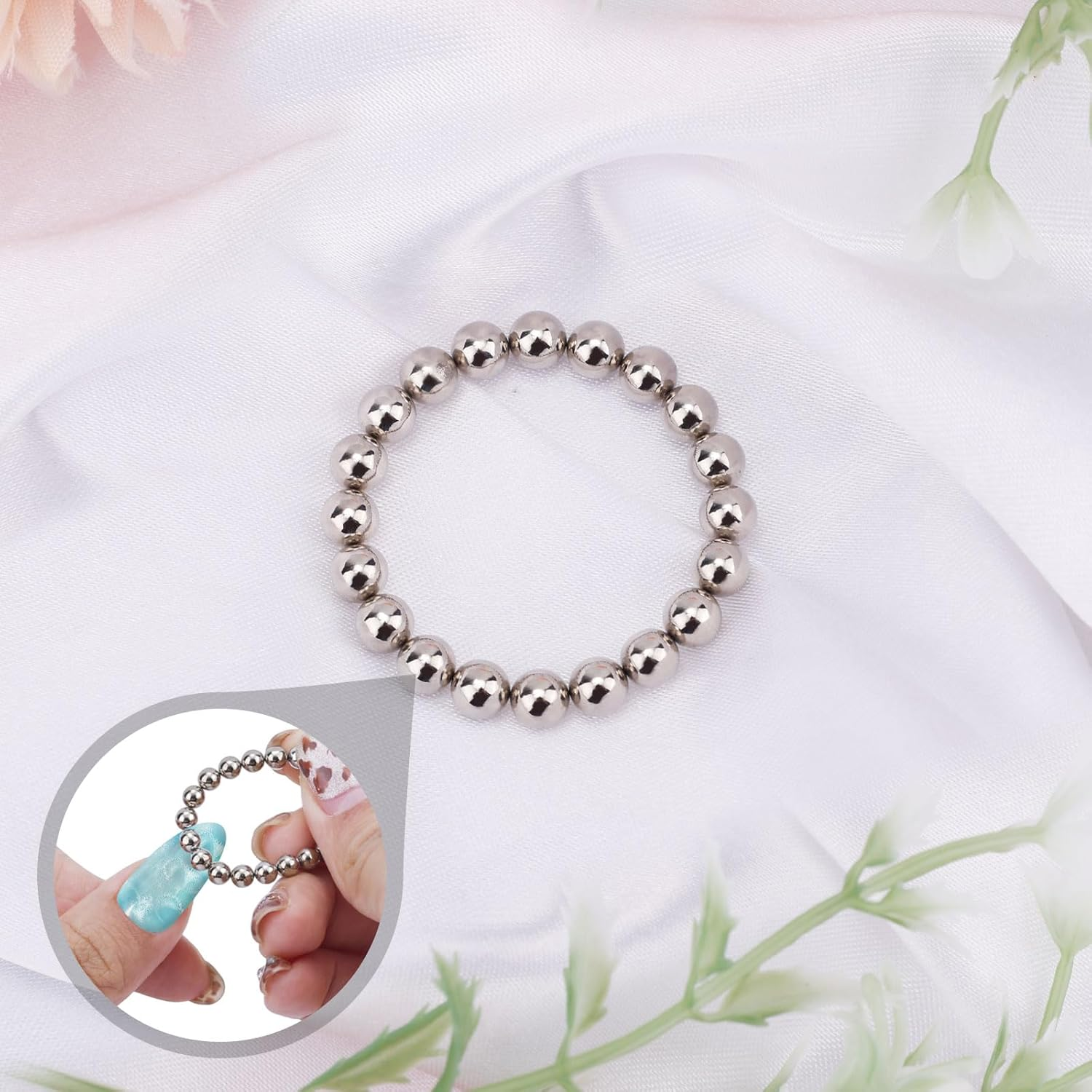 20 Pcs Mini round Ball Cat Eye Magnets, Magnetic Beads for Water Ripple Cat Eye Nail round Magnetic Beads for Home DIY Nail Design Tool Accessories image number 3