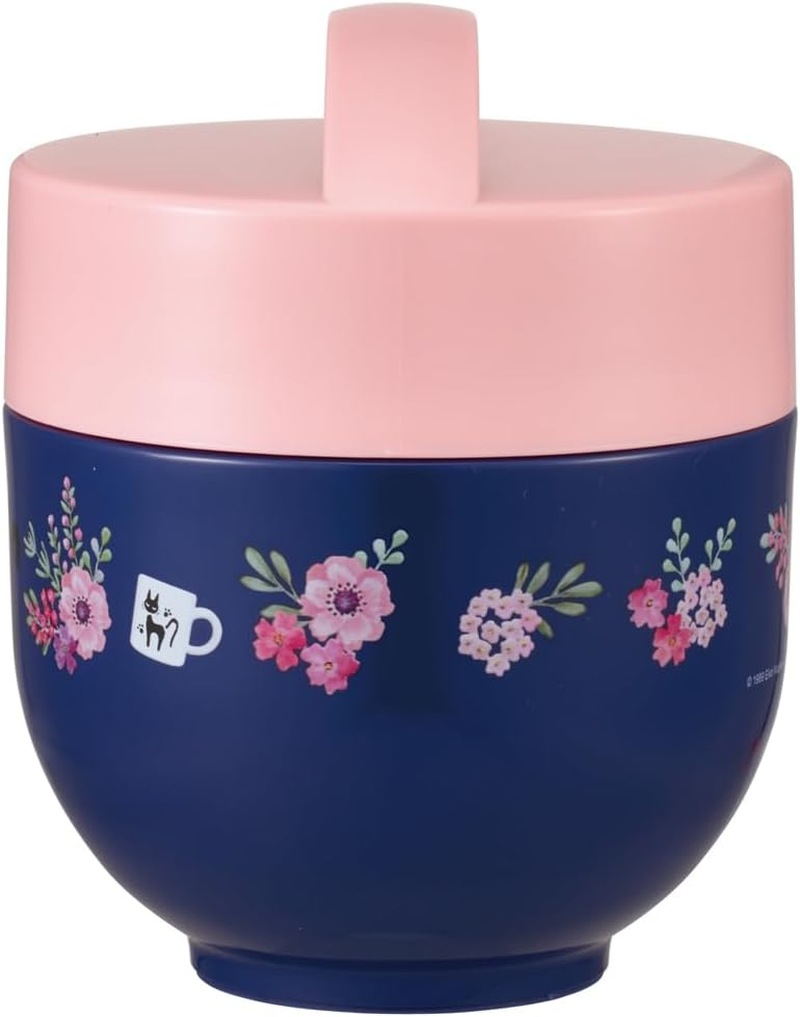 Skater LDNC6AG-A Antibacterial Insulated Lunch Box, Bowl Shape, Lunch Jar, 19.3 Fl Oz (540 Ml), Kiki'S Delivery Service, French Studio Ghibli image number 2