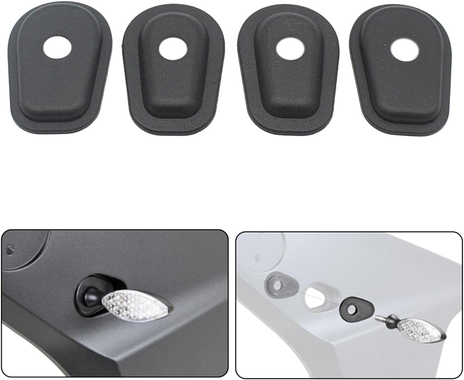 4 Pieces Motorcycle Turn Signals Indicator Adapter Spacers Fit for SX