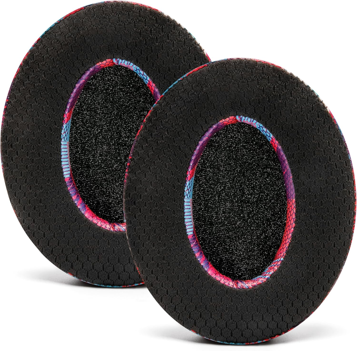 WC Freeze Hybrid Fabric Cooling Gel Replacement Earpads - Compatible with Hyperx Cloud, Steelseries Arctis, ATH M50X, Turtle Beach Stealth & More - Comfortable & Cooler for Longer | Speed Racer image number 6