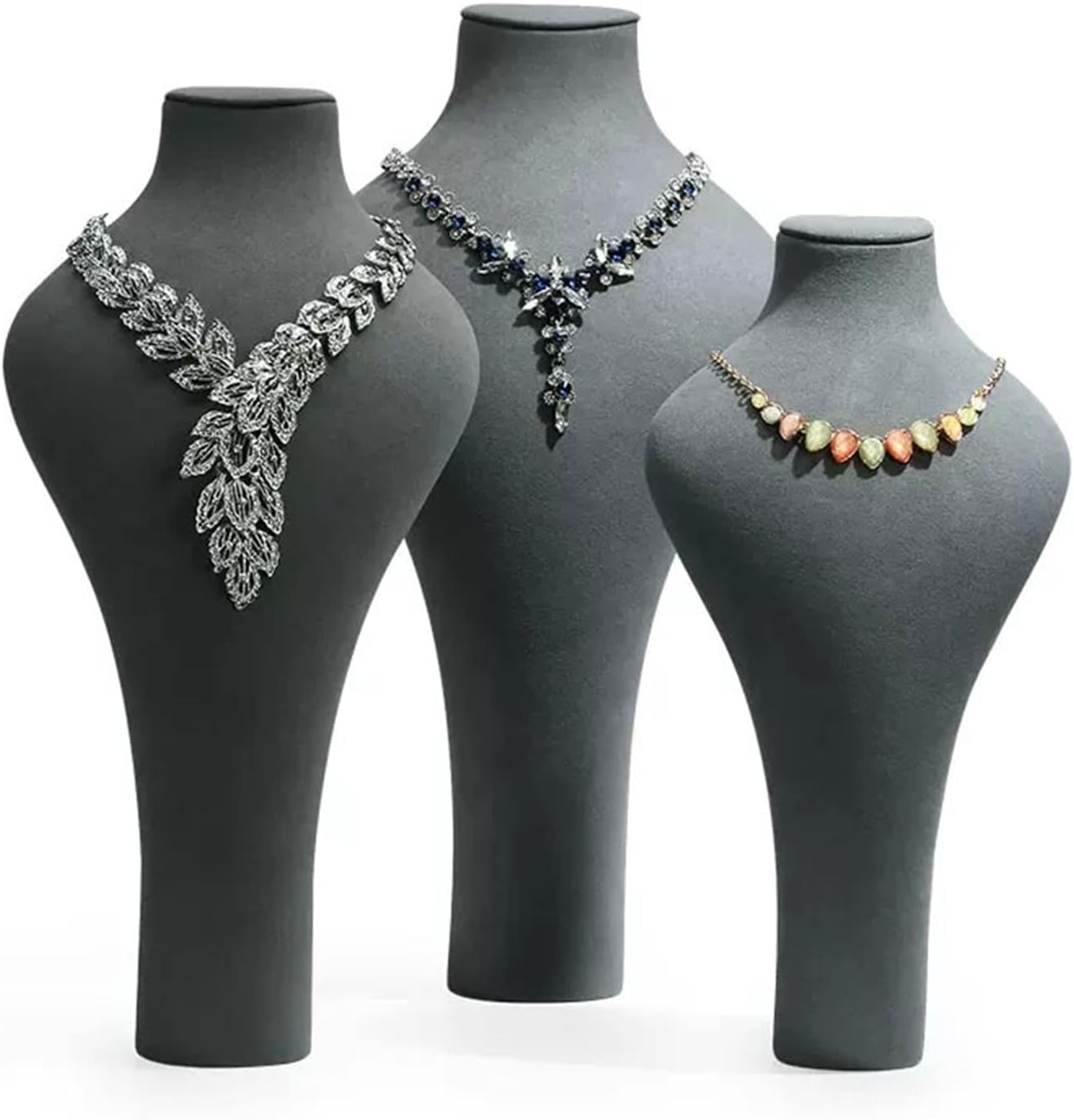 Jewelry Stand Jewelry Bust Necklace Stand Holder Chain Storage Display Mannequin Bust Home Organisation Jewelry Organizer Girls Women Jewelry Holder Jewelry Display (Size : Rotatable) image number 3