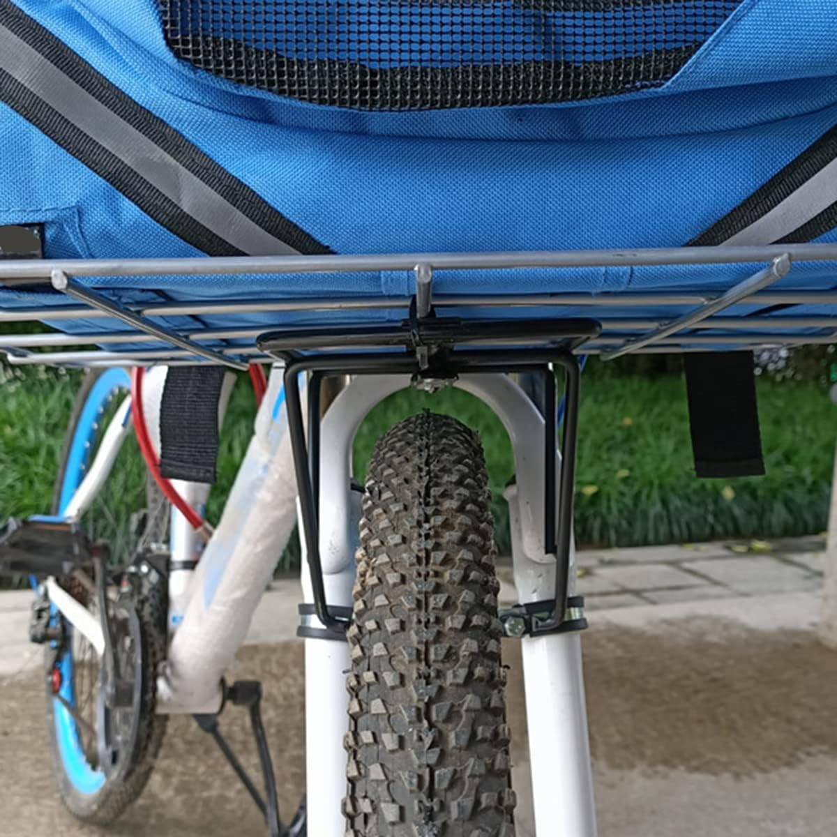 YUNNUO Front Luggage Rack,Front Rack,Bicycle Hang on Front Rack - Easily Mounts Bags and Baskets to Handlebars in Seconds. image number 3