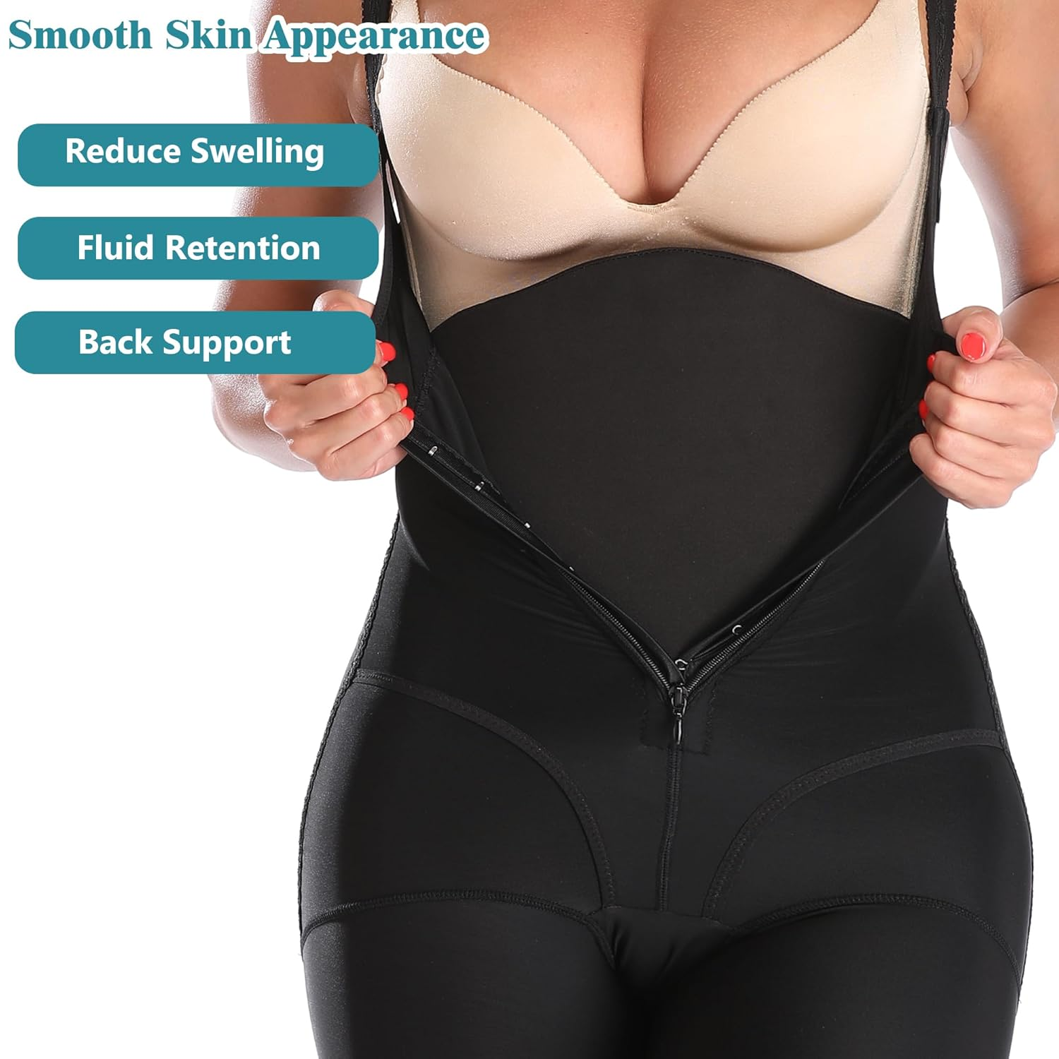 Abdominal Compression Board, Black, Medium - White image number 2