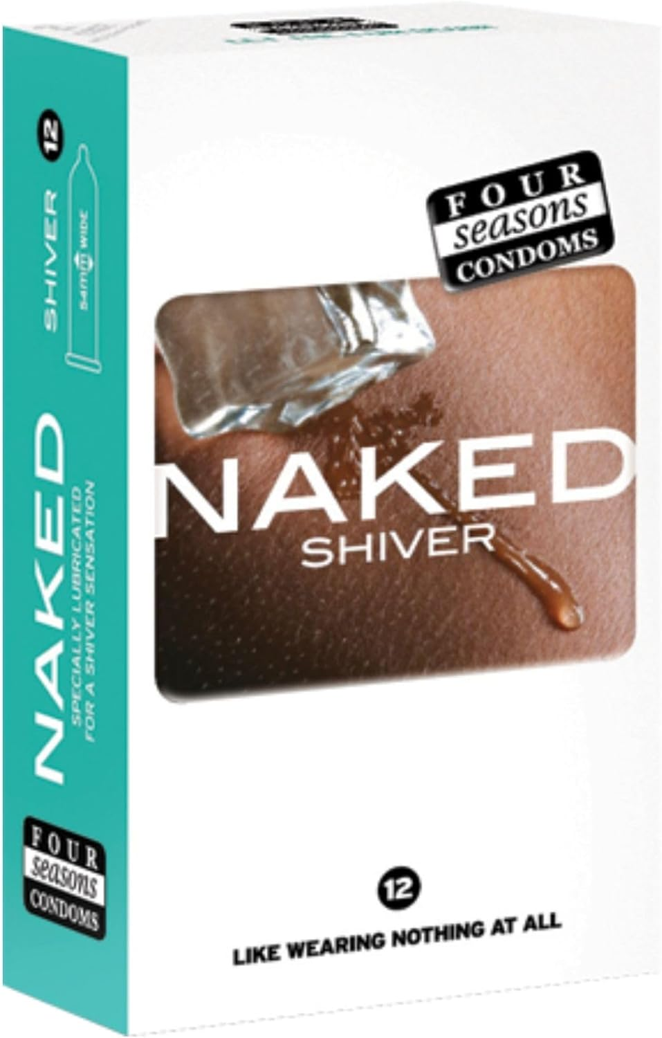 Four Seasons Naked Shiver Condoms, 12 Pack, Ultra-Thin, 54Mm Nominal Width, Lubricated, Menthol Effect image number 3