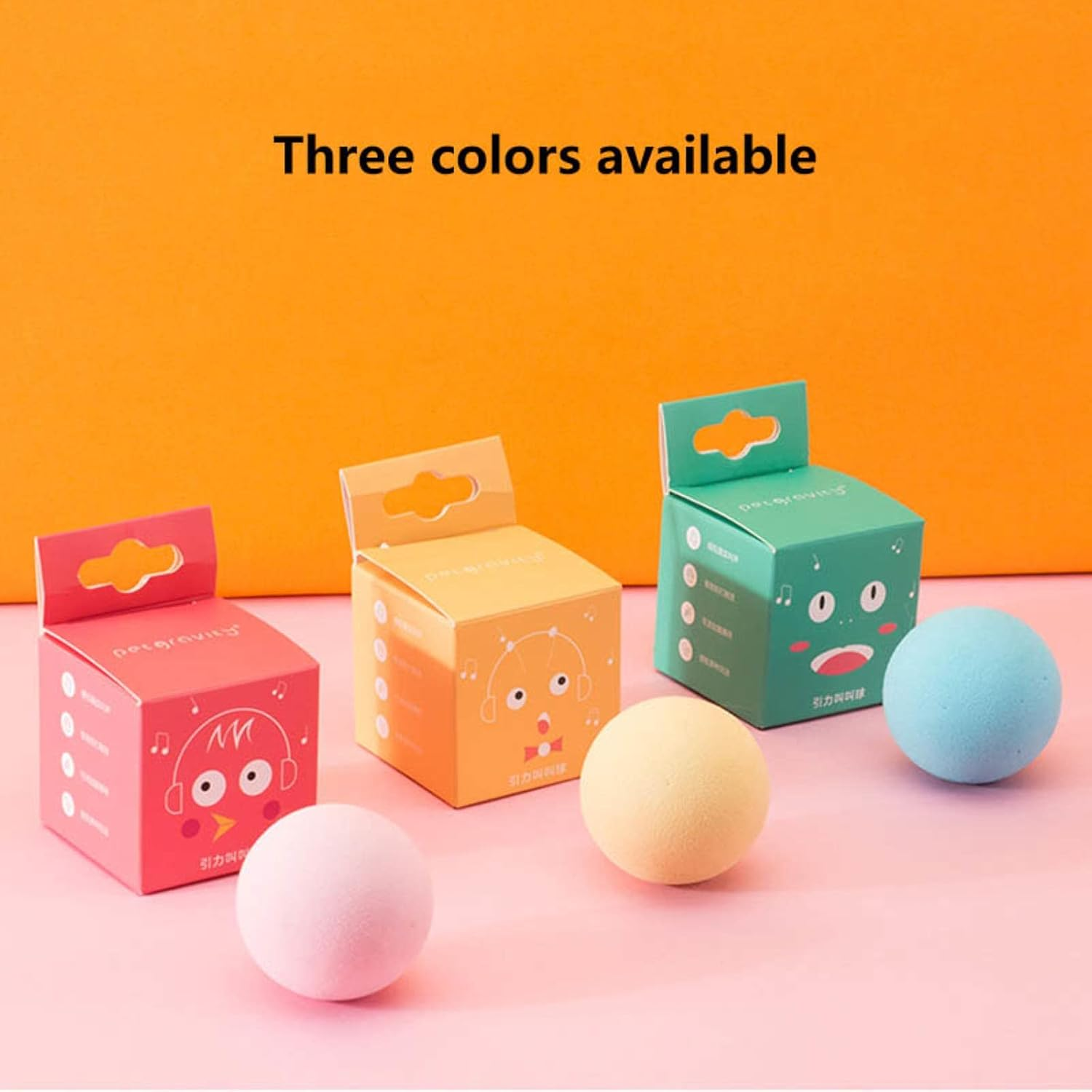 Yuanstore Cat Training Toy Pet Playing Ball Pet Squeaky Supplies Smart Cat Toys Interactive Ball Catnip Kitten Kitty Products Toy for Cats - Elastic Suction Cup image number 5