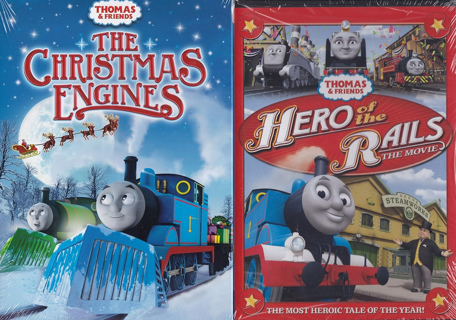 Thomas & Friends the Christmas Engines and Hero of the Rails the Movie