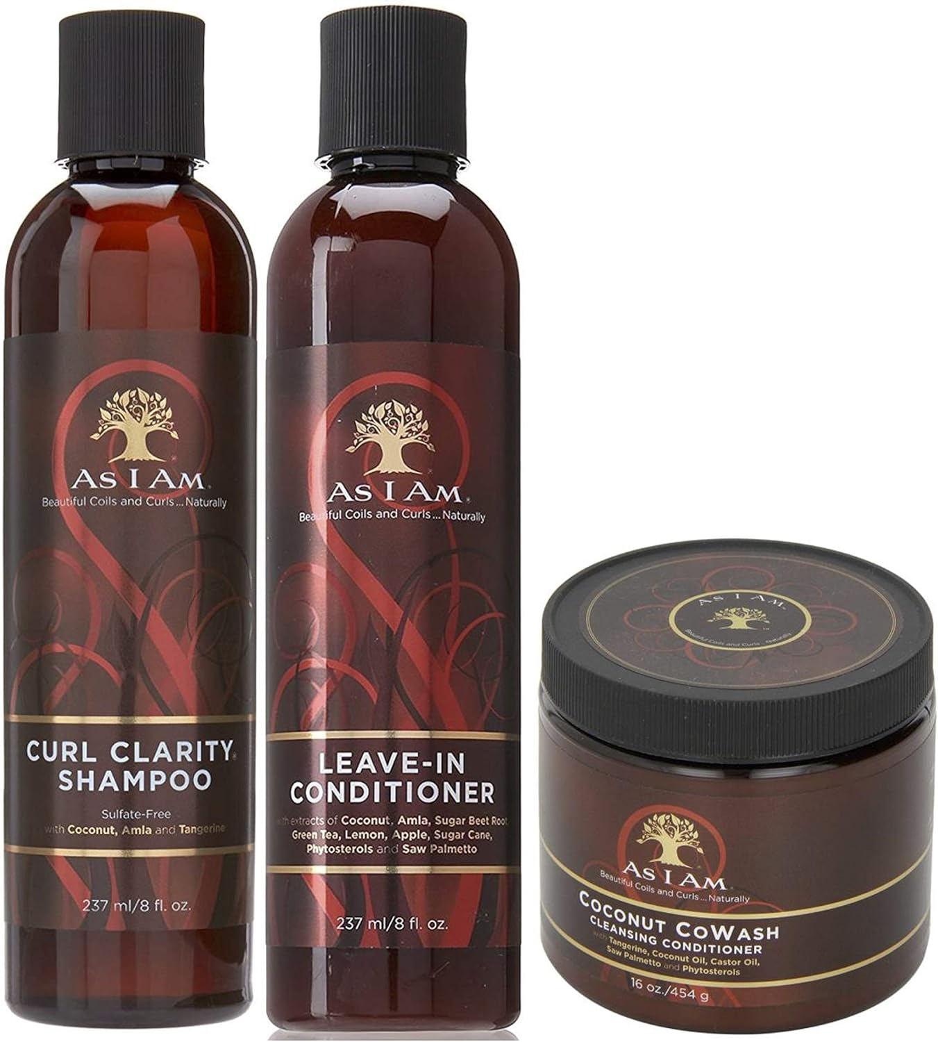As I Am Naturally Curl Clarity Leave-In Conditioner and Co-Wash Conditioner Set of 3 image number 2