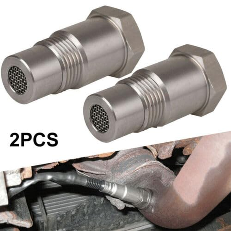 TOOLSAGE 2Pcs Oxygen O2 Sensor Spacer Adapter Catalytic Converter Fix Check Engine Light Adapter Accessories image number 1