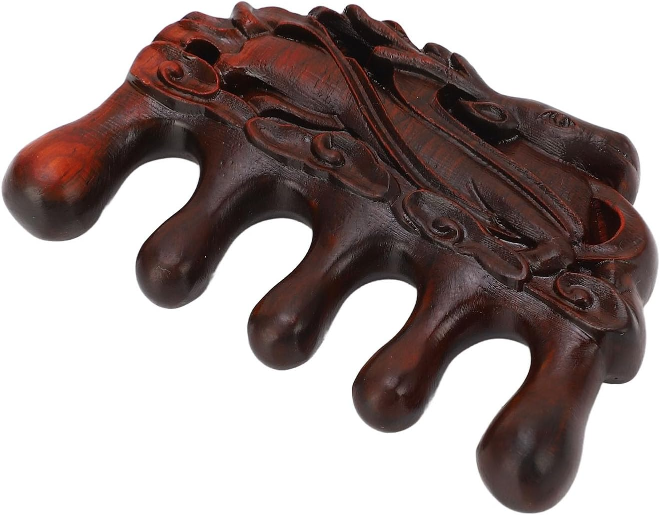 Meridians Comb Static 5 Teeth Head Scalp Wood Massage Comb image number 5