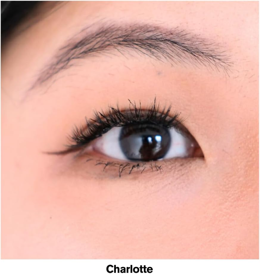 Self-Adhesive Glueless Press on Lash Clusters, No Glue Needed, Cluster Eyelash Extensions, Beginner Friendly, Individual Clusters, 24H Wear, Perfect Salon Look - Black image number 3