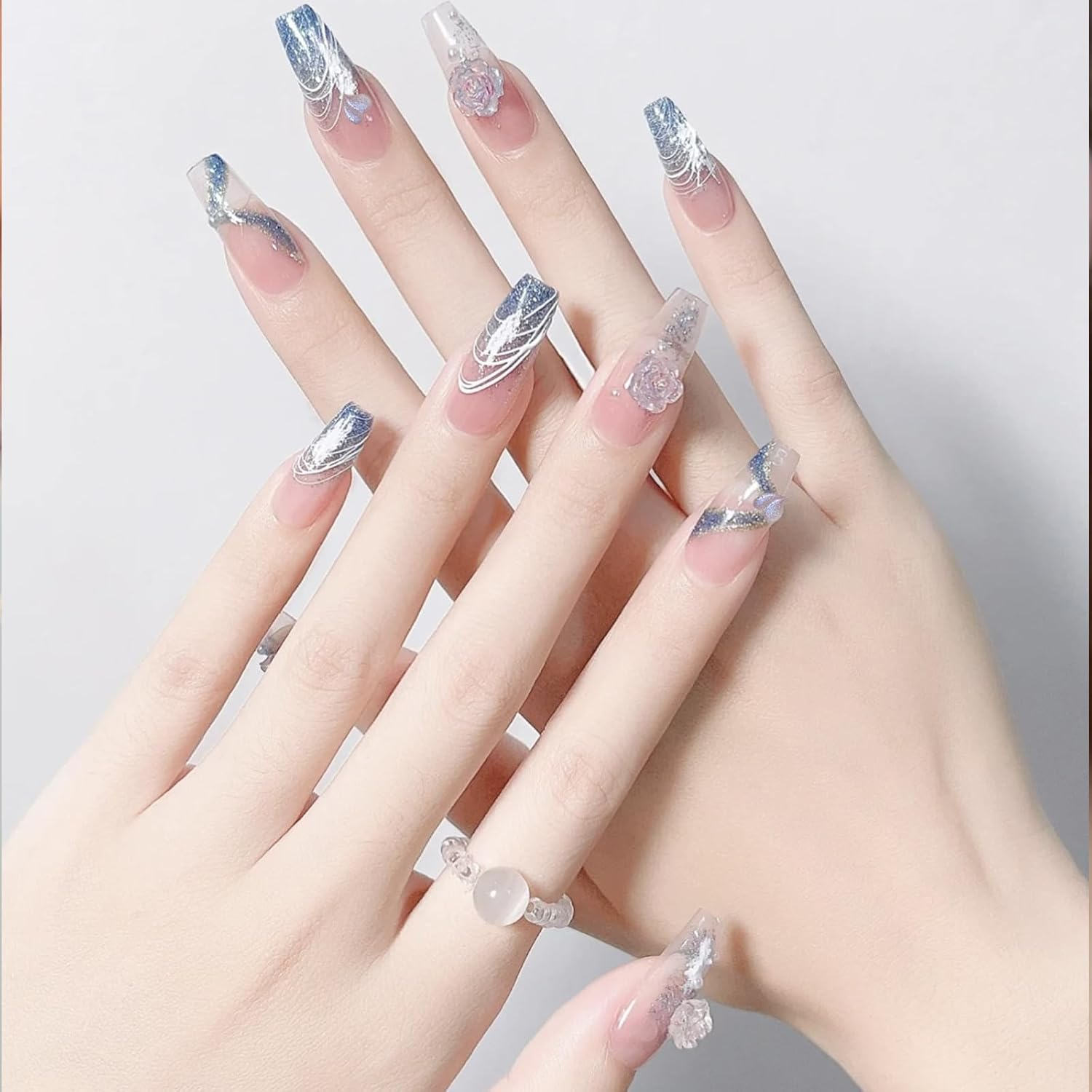 220Pcs Yellow 3D Nail Charms,Cute Resin Nail Art Charms for Acrylic Nail Decoration,Camellia Rose Flower Butterfly Bowknot Heart Bear Rabbit Star Sailor Moon Charm for Women Acrylic Nail Decor Supplies image number 6