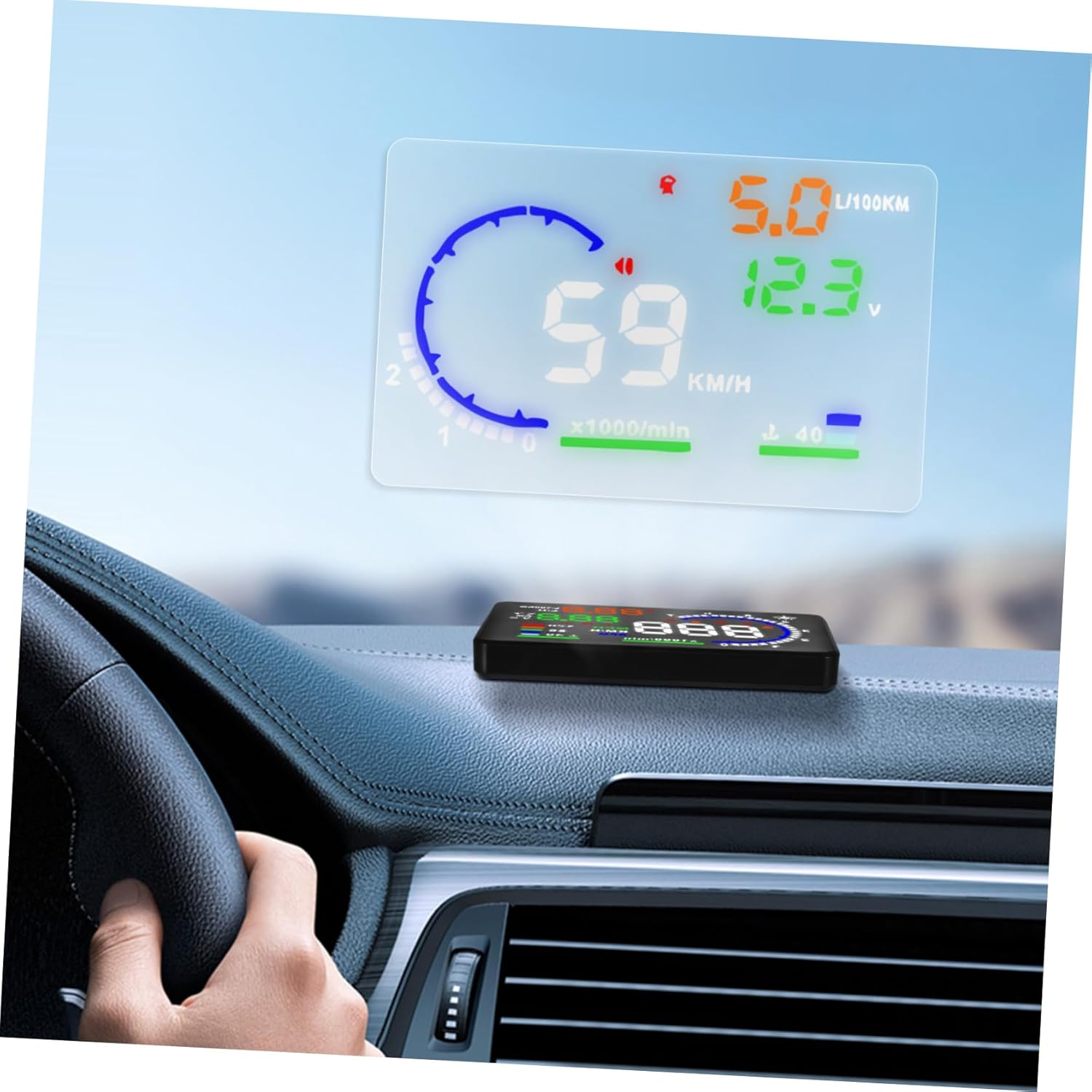 Jojofuny 2Pcs Reflective Film for Head-Up Display Windscreen Reflective Film Car Electronics Use Navigation