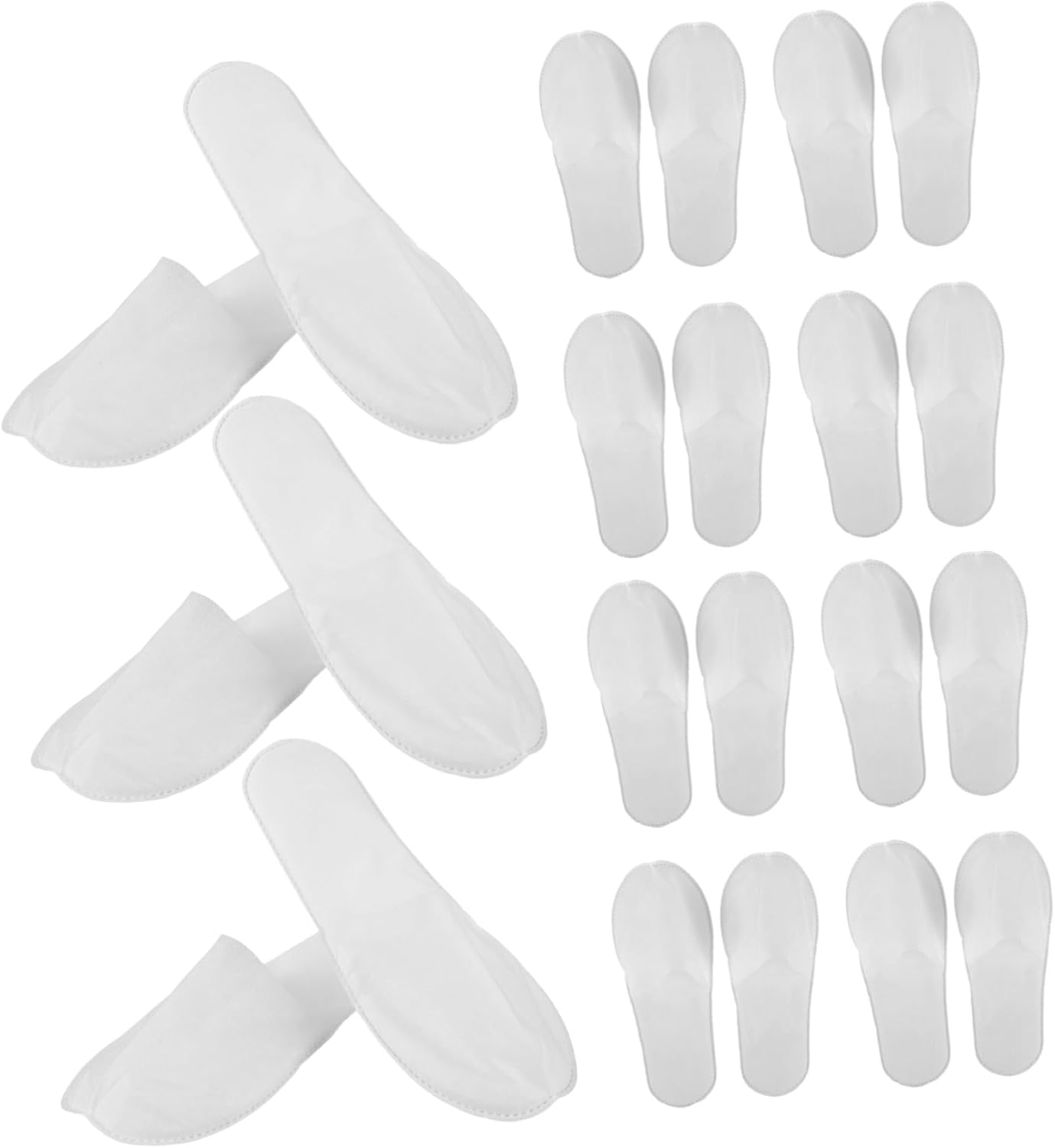 20 Pairs Disposable Non Slip Home Slippers Bulk Guest Shoes for Indoor Use Hotel Spa Breathable Comfortable Footwear image number 4