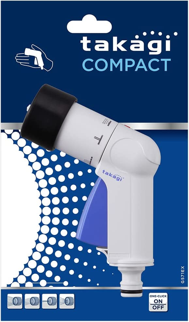 Takagi Compact Nozzle | Multifunctional Water Spray Gun | 4 Spray Patterns | Self-Locking Trigger image number 6