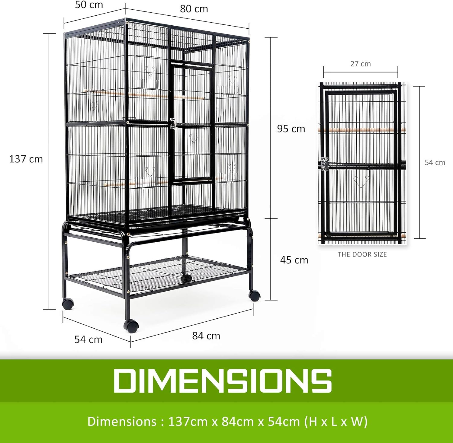 Parrot Aviary Melody 137Cm (PET-421A-137)