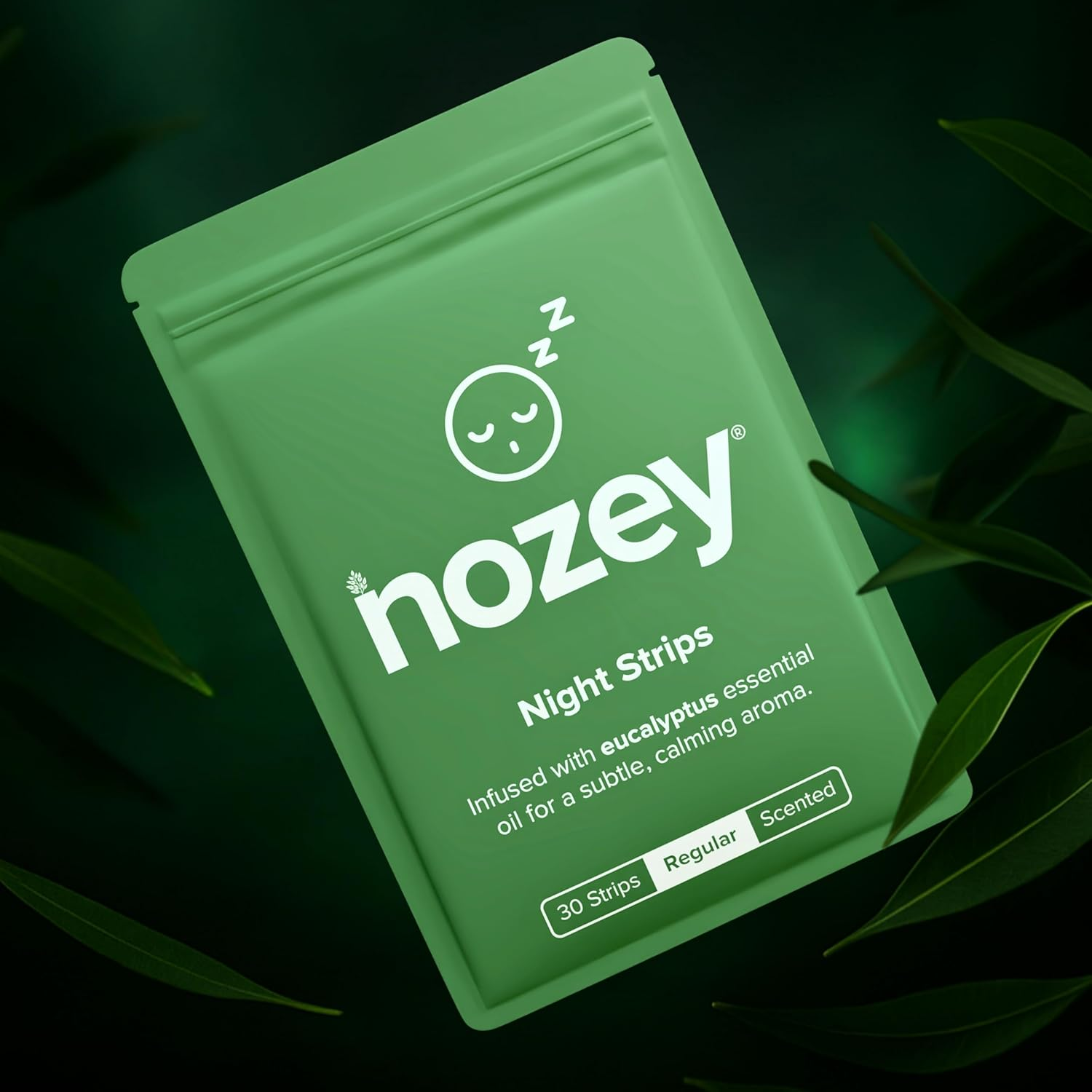 Night Strips &ndash; Eucalyptus (30 Pack) Scented Night Nasal Strips: Gentle Relief for Snoring, Congestion & Mouth Breathing &ndash; Comfort for Sleep, Allergies & Deviated Septum image number 5