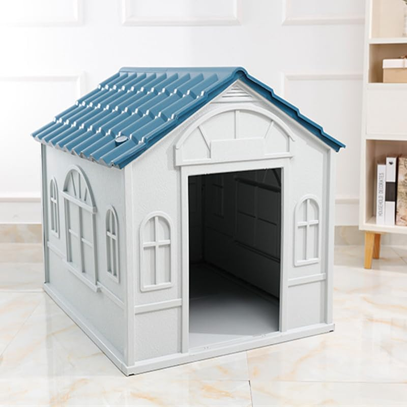 Outdoor Indoor Dog Kennel Plastic Puppy Pet House Weatherproof M11