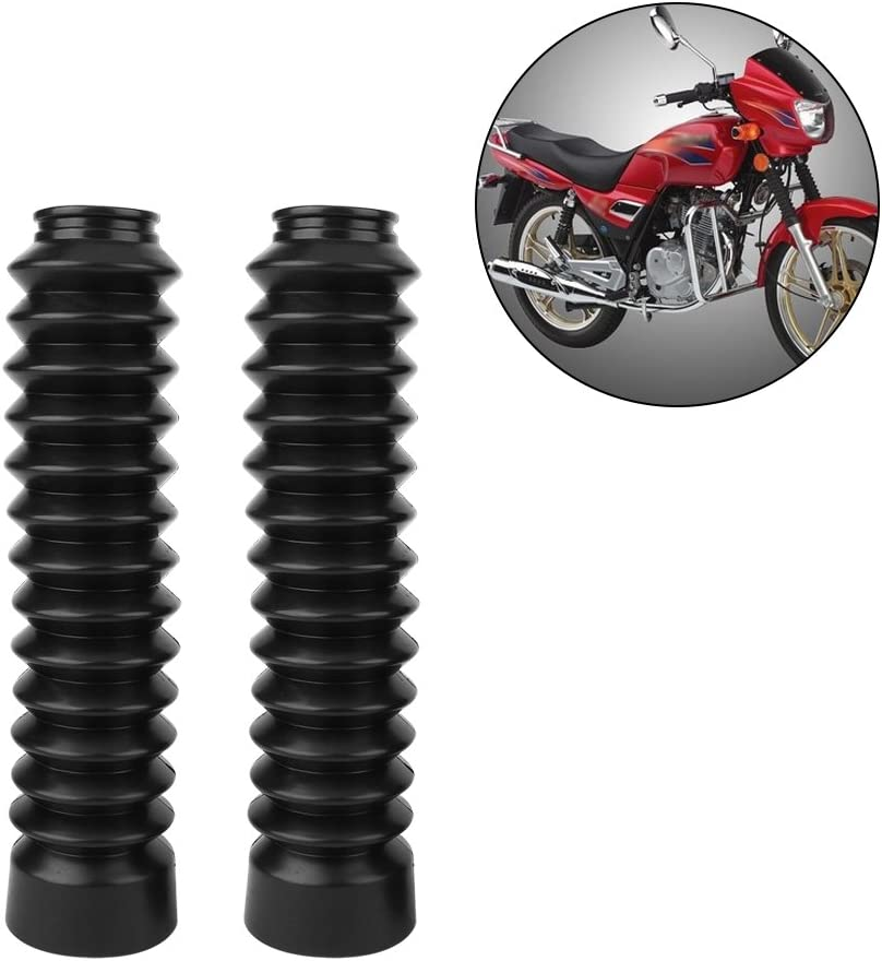 Pw80 Fork Tube Boot Shock,Universal Motorcycle Fork Protector Gaiters - 2X Rubber Front Fork Covers for GLF 250R,ATC 200S Shocks image number 1