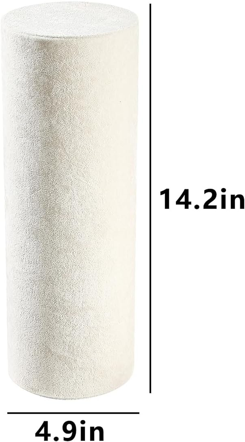 Coward Vertical Beige Headband Holder Organizer, Headband Organizer Display Stand,Hairband Storage Tower for Women Girls (Beige Velvet) image number 6