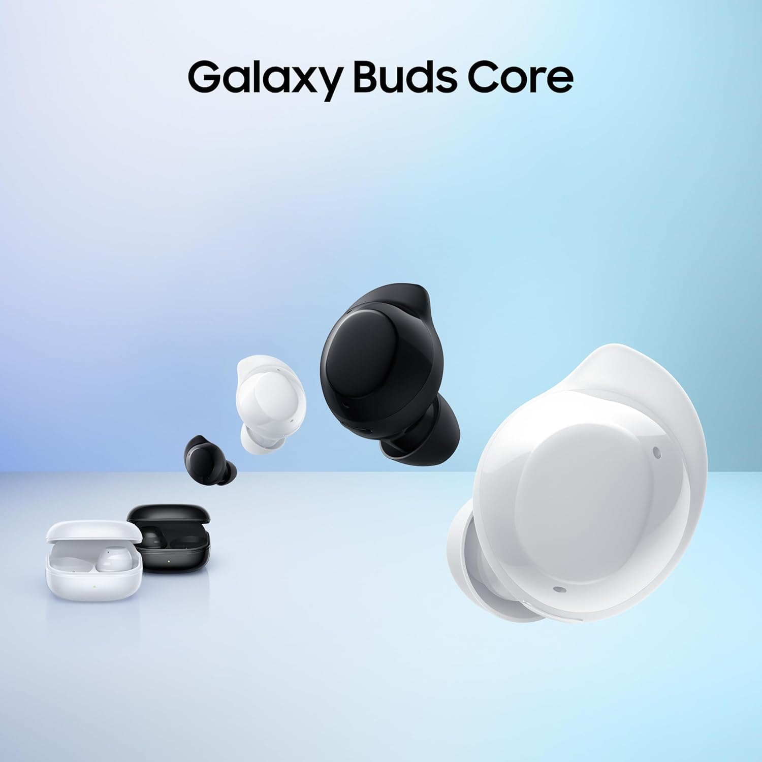 Samsung Galaxy Buds Core SM-R410 (2025) | Latin American Stock | Bluetooth 5.4 | Active Noise Cancelation | up to 35H Continuous Music Playblack - (Black) - White image number 5