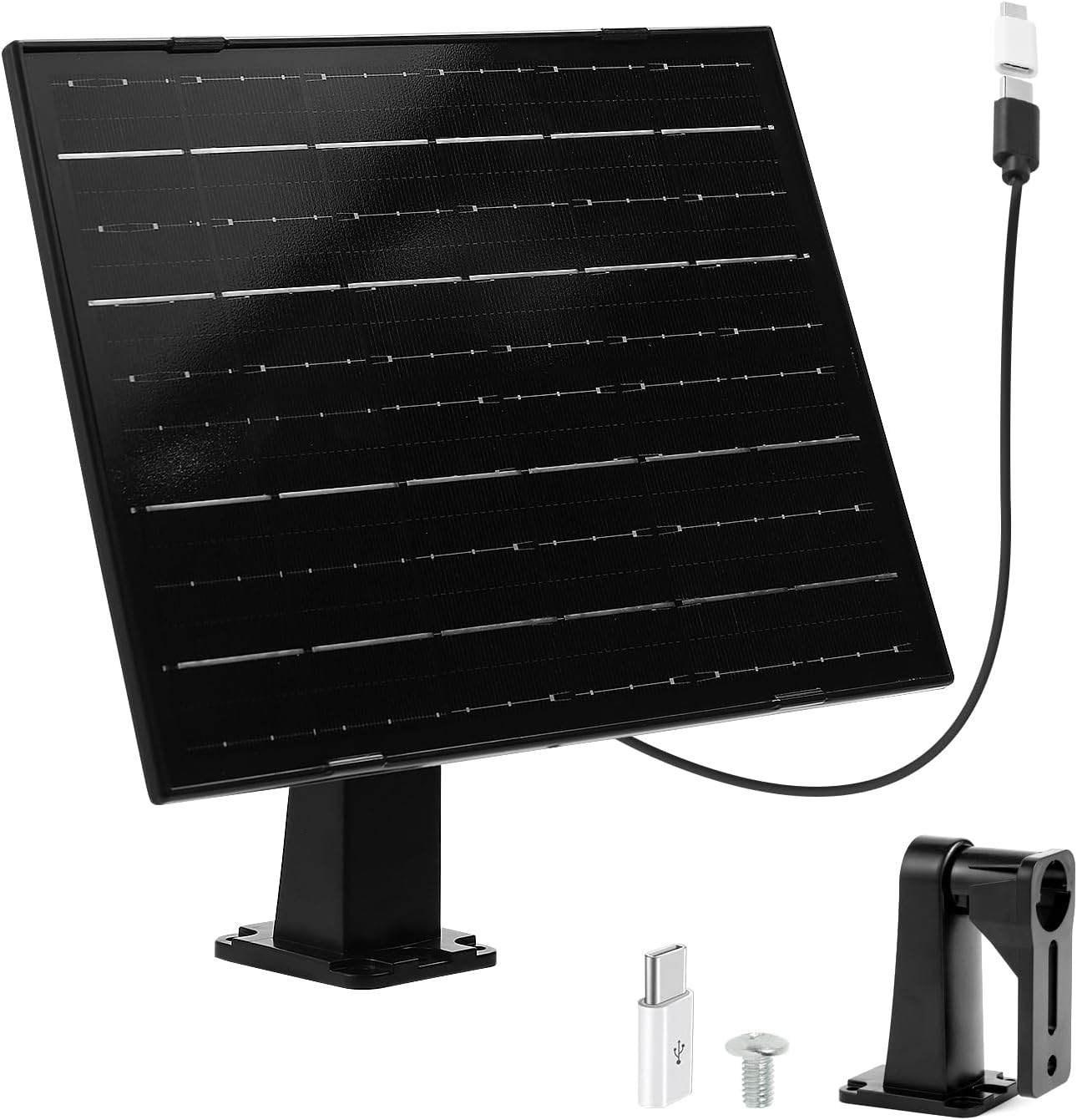 2Pack Solar Panel Charger Compatible with Eufycam 3/3C/2C/2C Pro/E40/E20/2/2 Pro/E/L20/L40/Solo/Solocam Spotlight, 6W 6V Solar Panel Compatible with Eufy Camera,Ip65 Waterproof image number 6