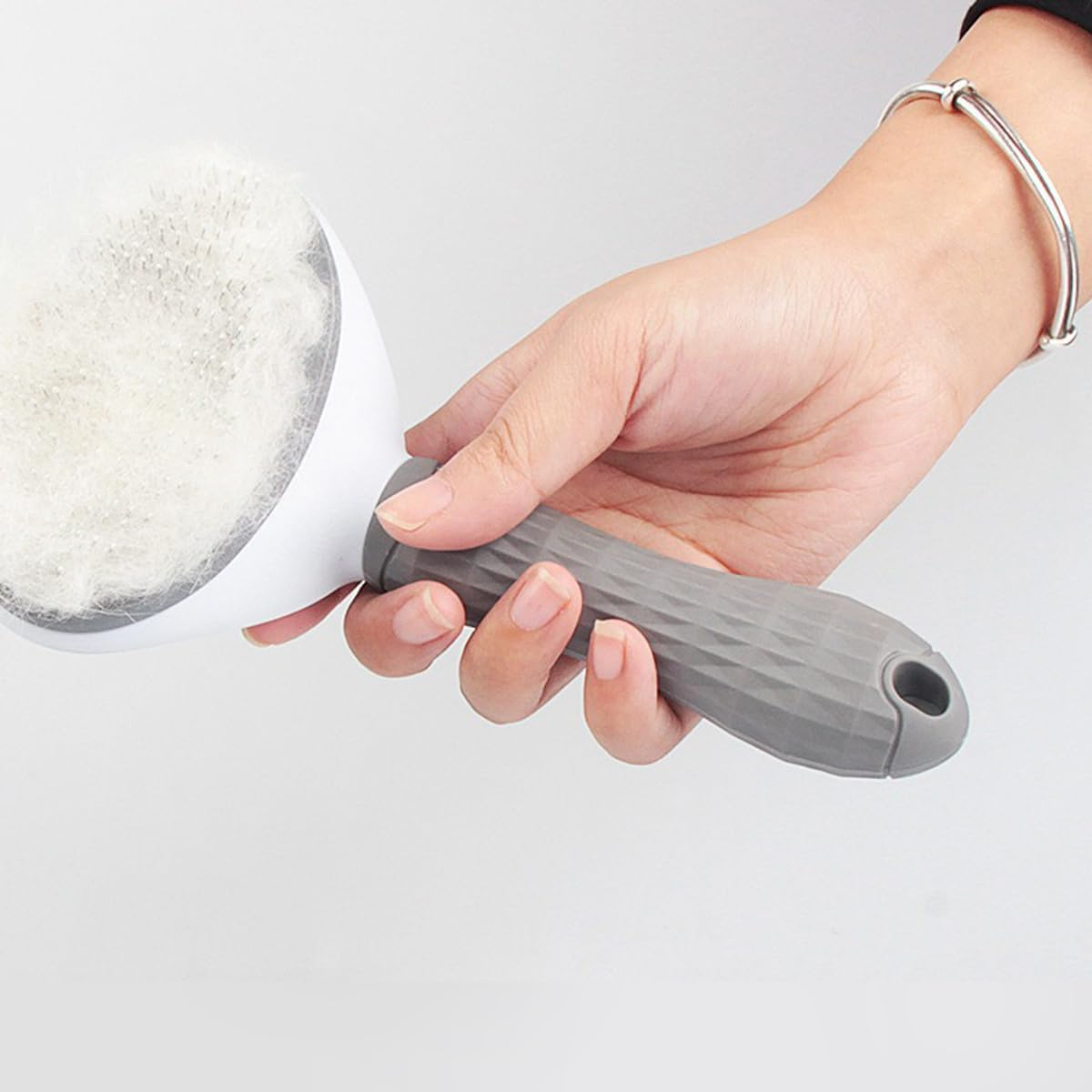 CENPEK Cat Grooming Brush with Release Button, Self Cleaning Slicker Brush for Shedding, Pet Massage Tool for Short or Long Hair Cats image number 1