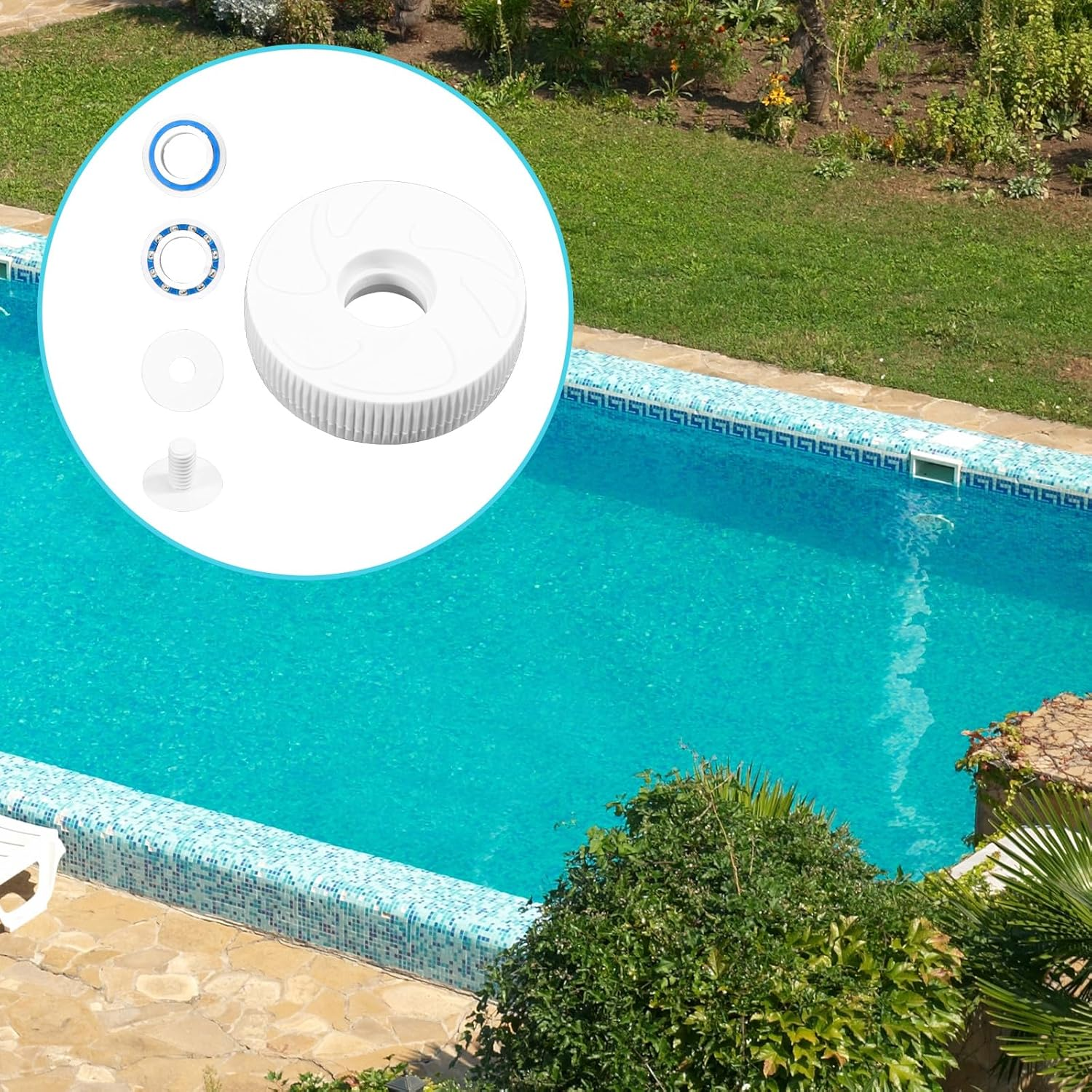 Pool Cleaner Replacement Parts Compatible with Polaris 280/180 Pool Cleaner Roller, Include Small Idler Wheel C16 Bearing C60 Wheel Screw C55 Washer C64 image number 6