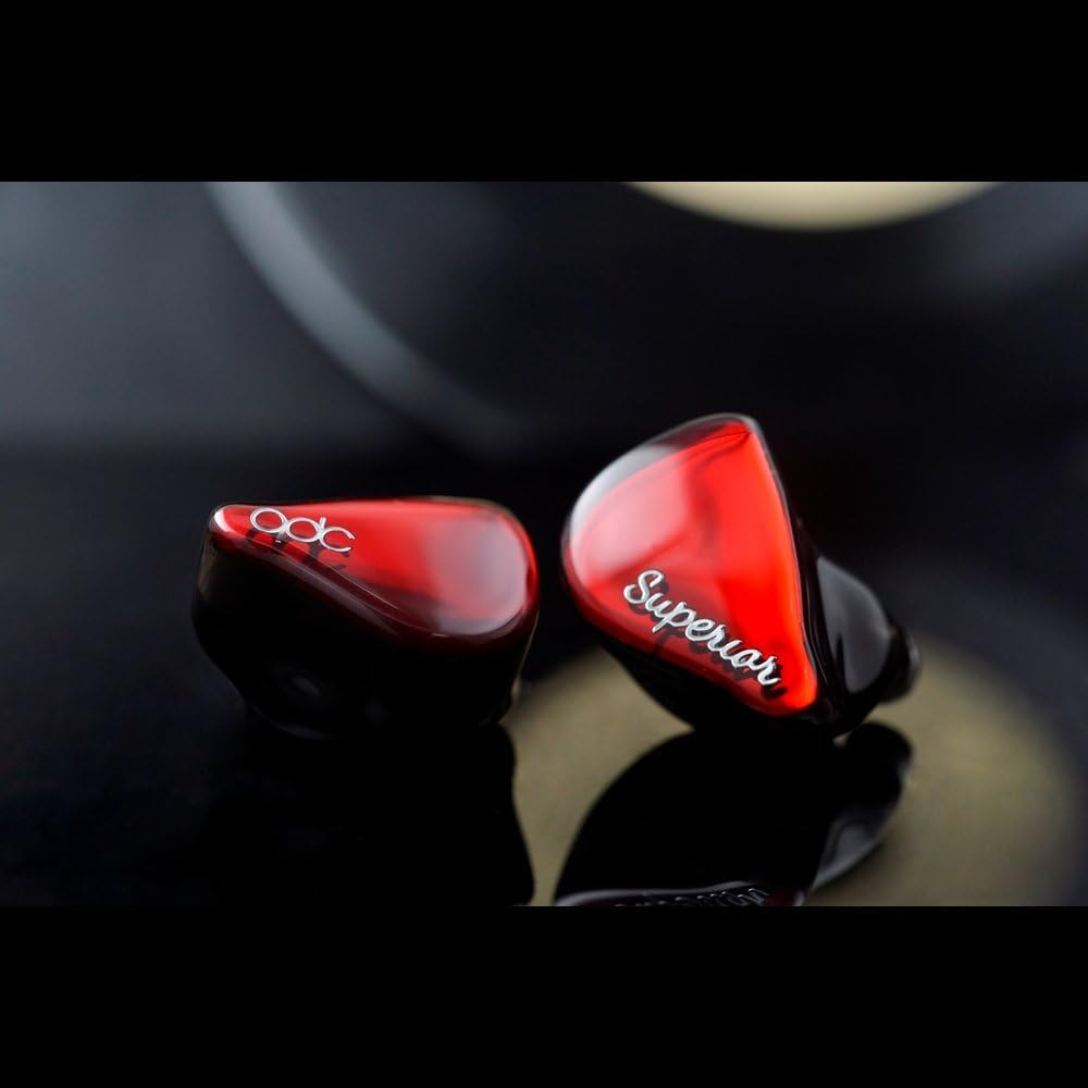 Qdc Superior Vermilion Red (QDC-SUPERIOR-RD Earbuds with 0.4 Inch (10 Mm) Single Full Range Dynamic Driver) Coaxial Dual Magnetic Circuit & Dual Cavity Construction Uses Iem2Pin Connector High image number 5