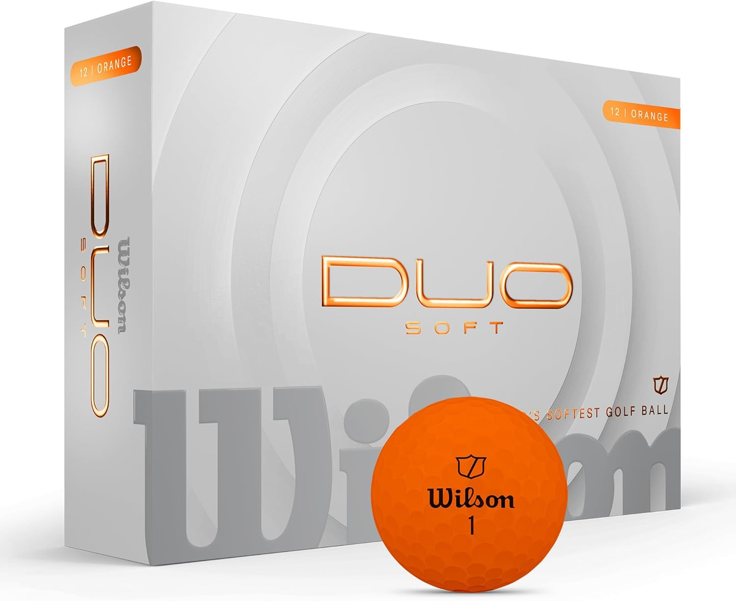 Wilson 2025 Duo Soft Golf Balls - White, 12 Balls