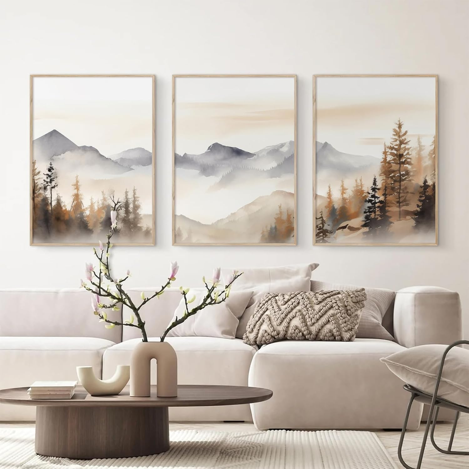 Joocrise Neutral Mountain Art Prints - 16X24 Unframed image number 3